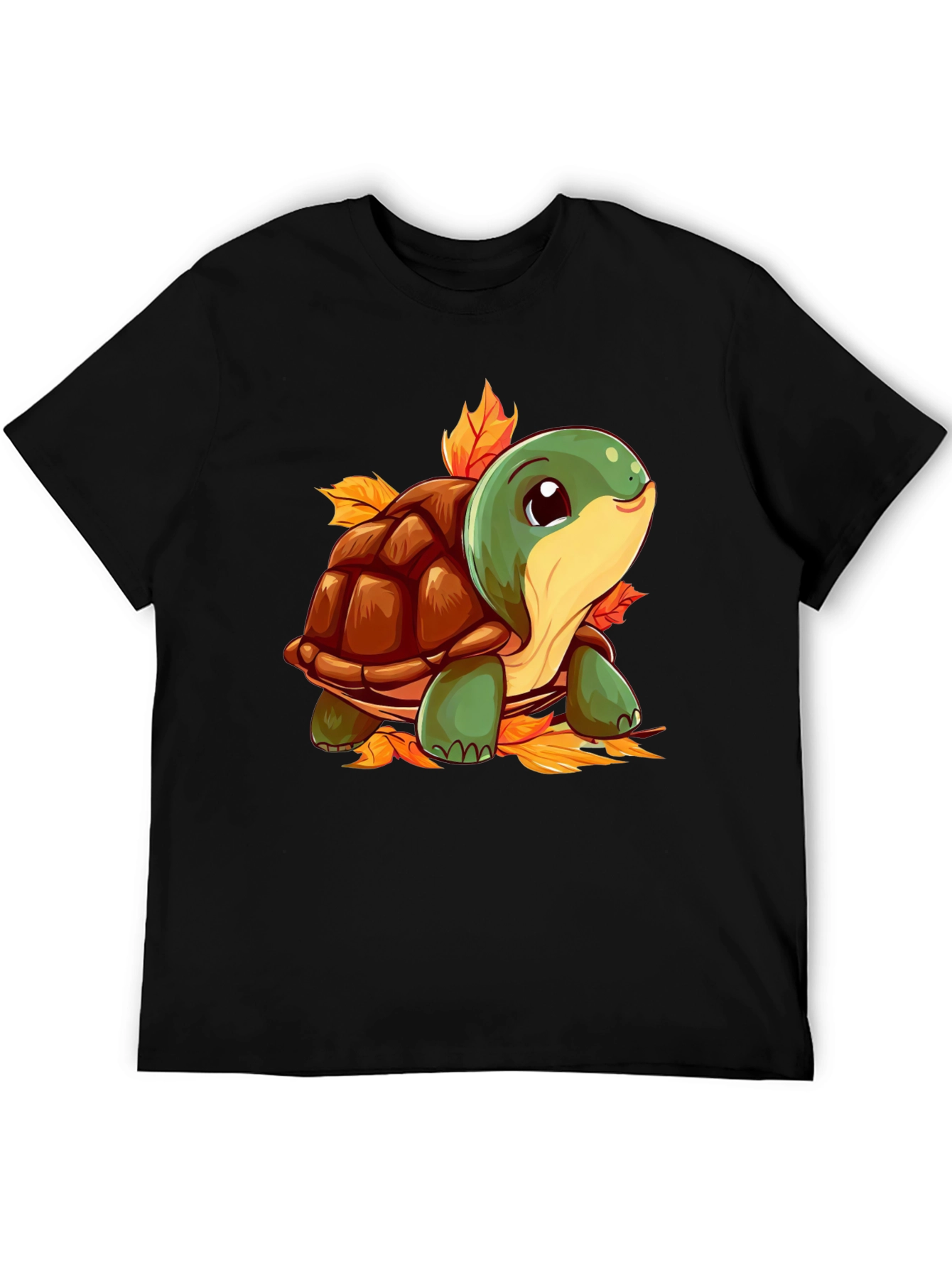 Turtle Graphic Black T-Shirt