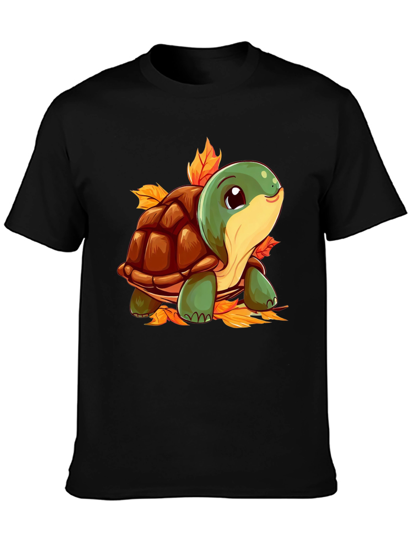 Turtle Graphic Black T-Shirt