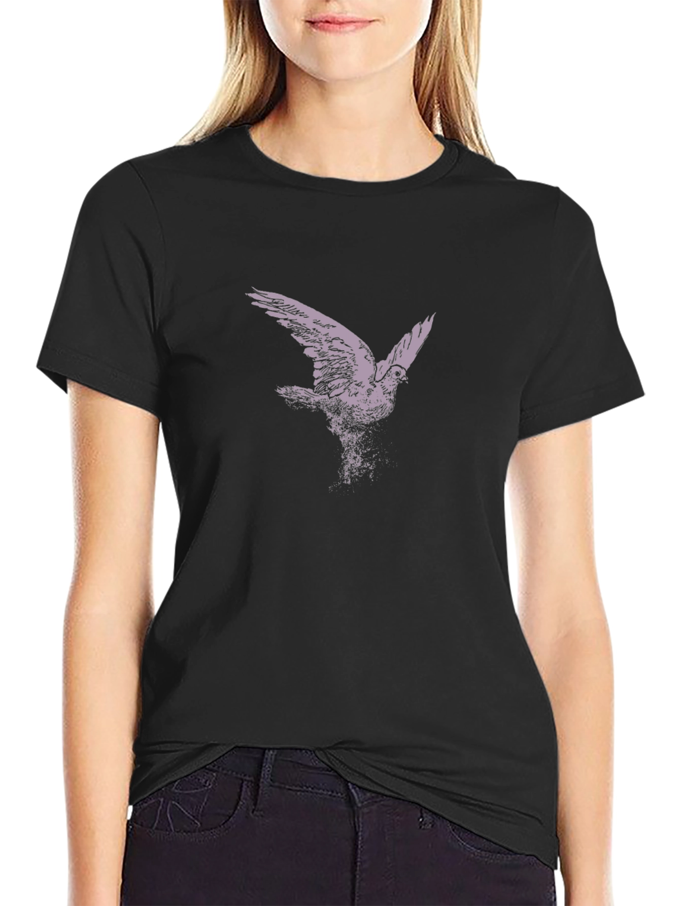 Black Bird Graphic Tee - Stylish & Unique