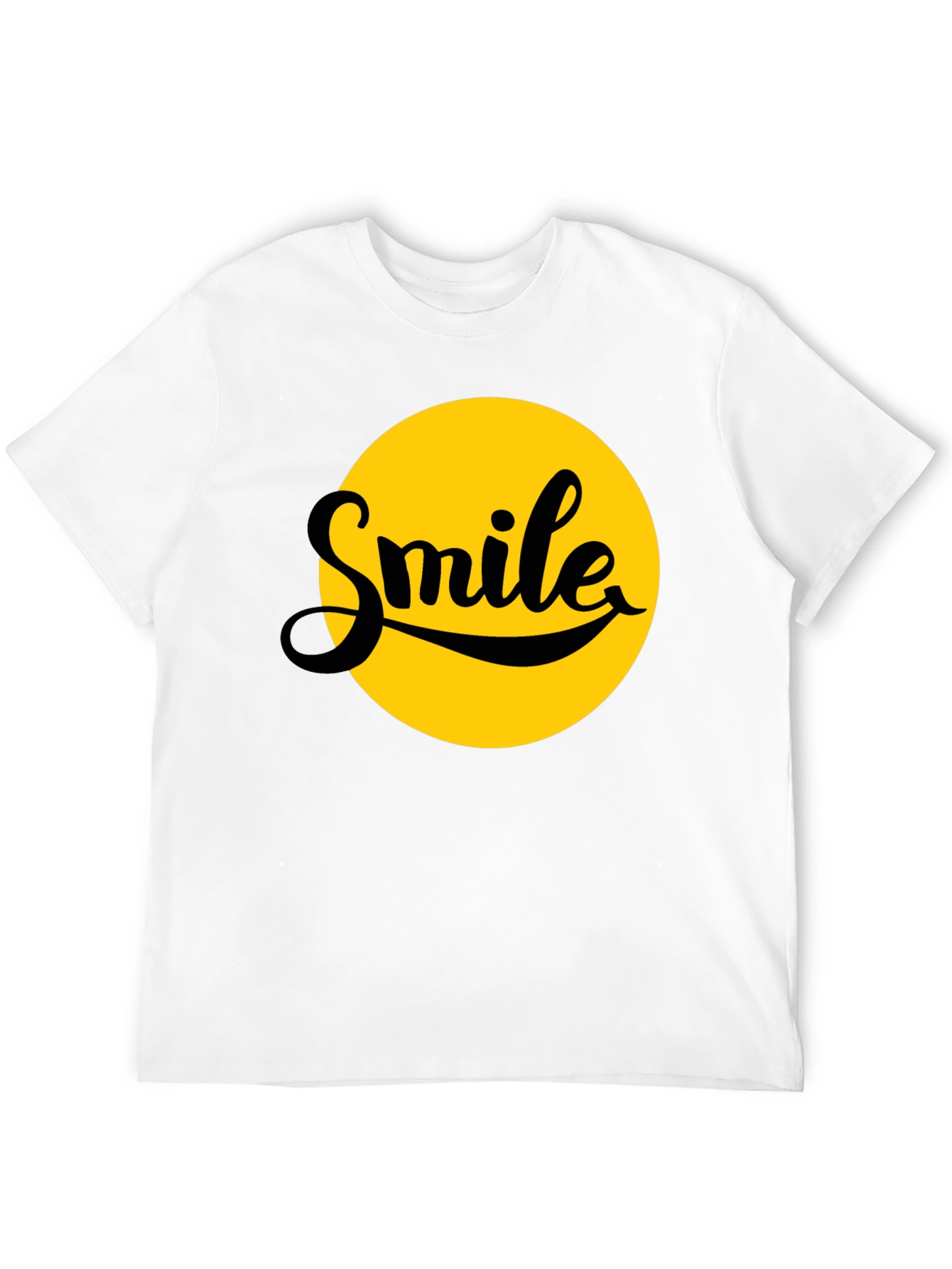 Smile Graphic T-Shirt - Black - Soft Cotton