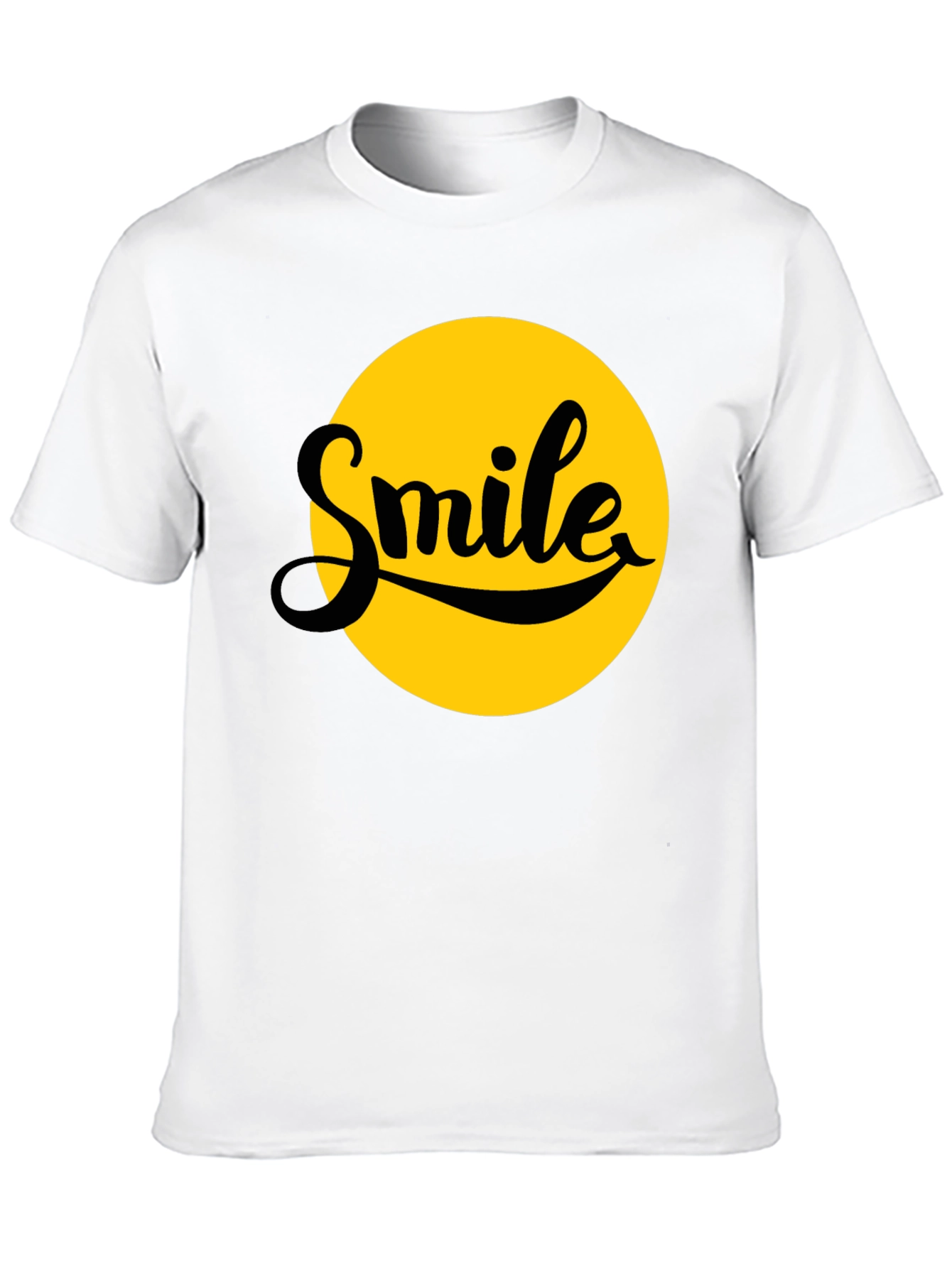 Smile Graphic T-Shirt - Black - Soft Cotton