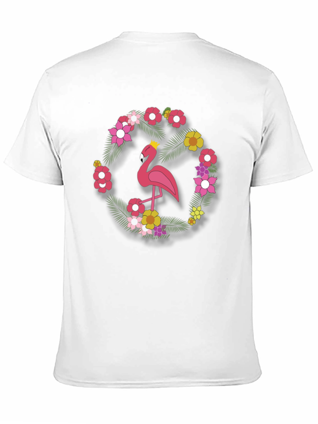 Flamingo Floral Tee - Tropical Style Shirt