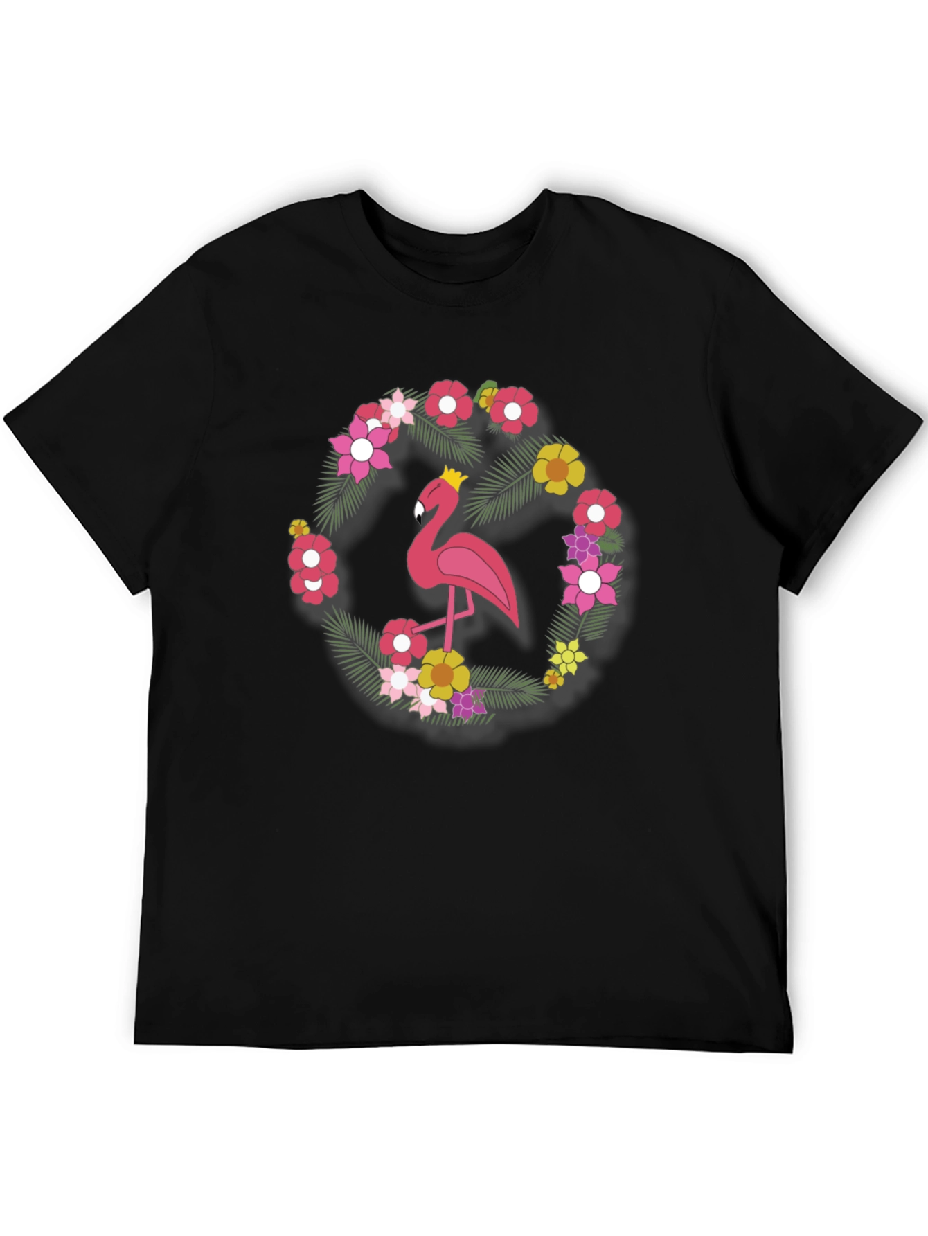 Flamingo Floral Tee - Tropical Style Shirt