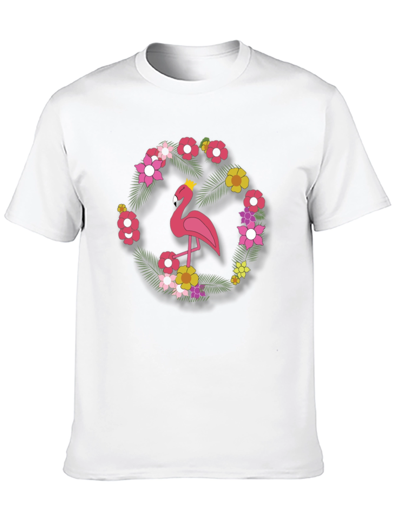 Flamingo Floral Tee - Tropical Style Shirt