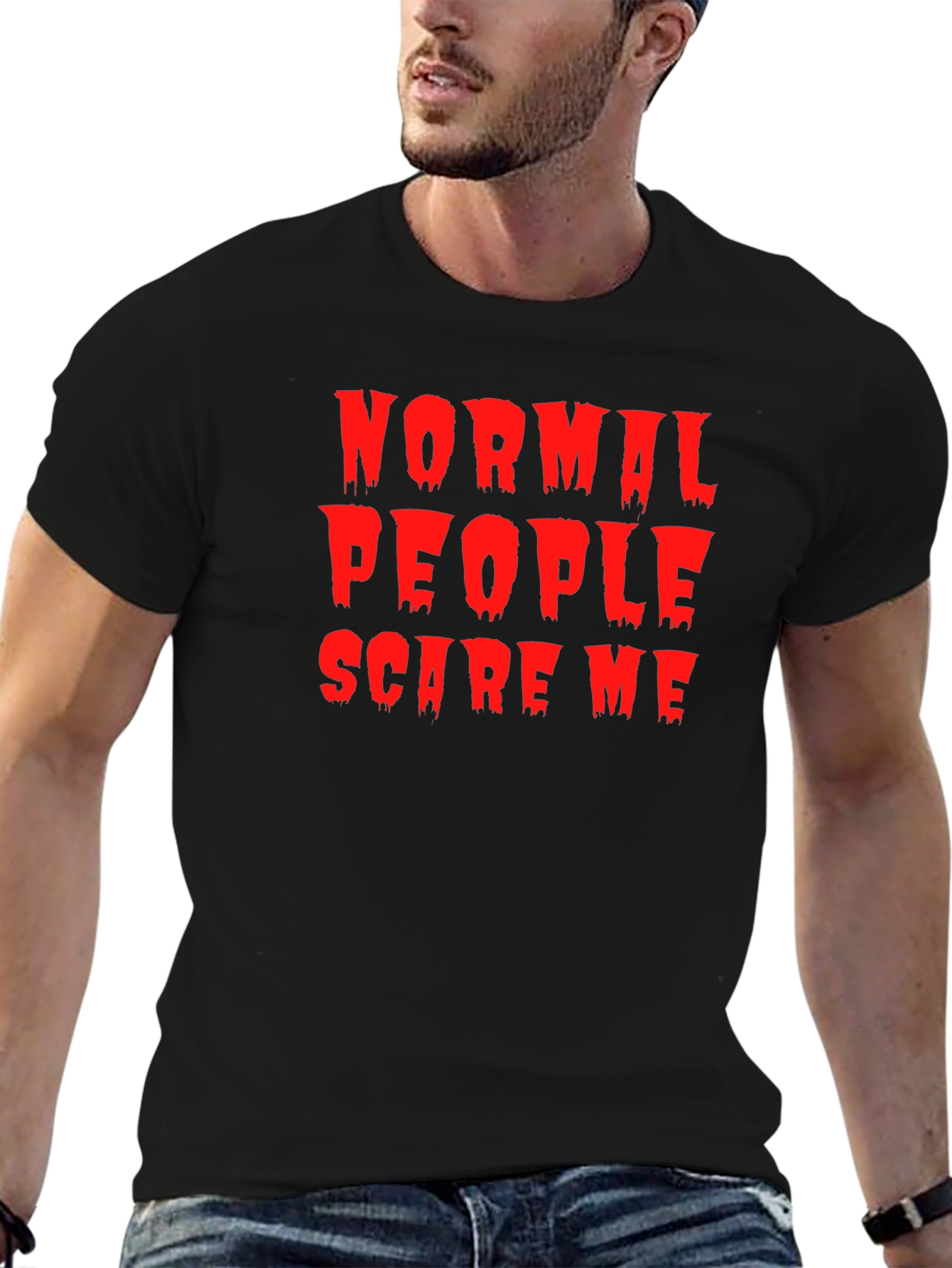 Normal People Scare Me T-Shirt - Halloween Tee