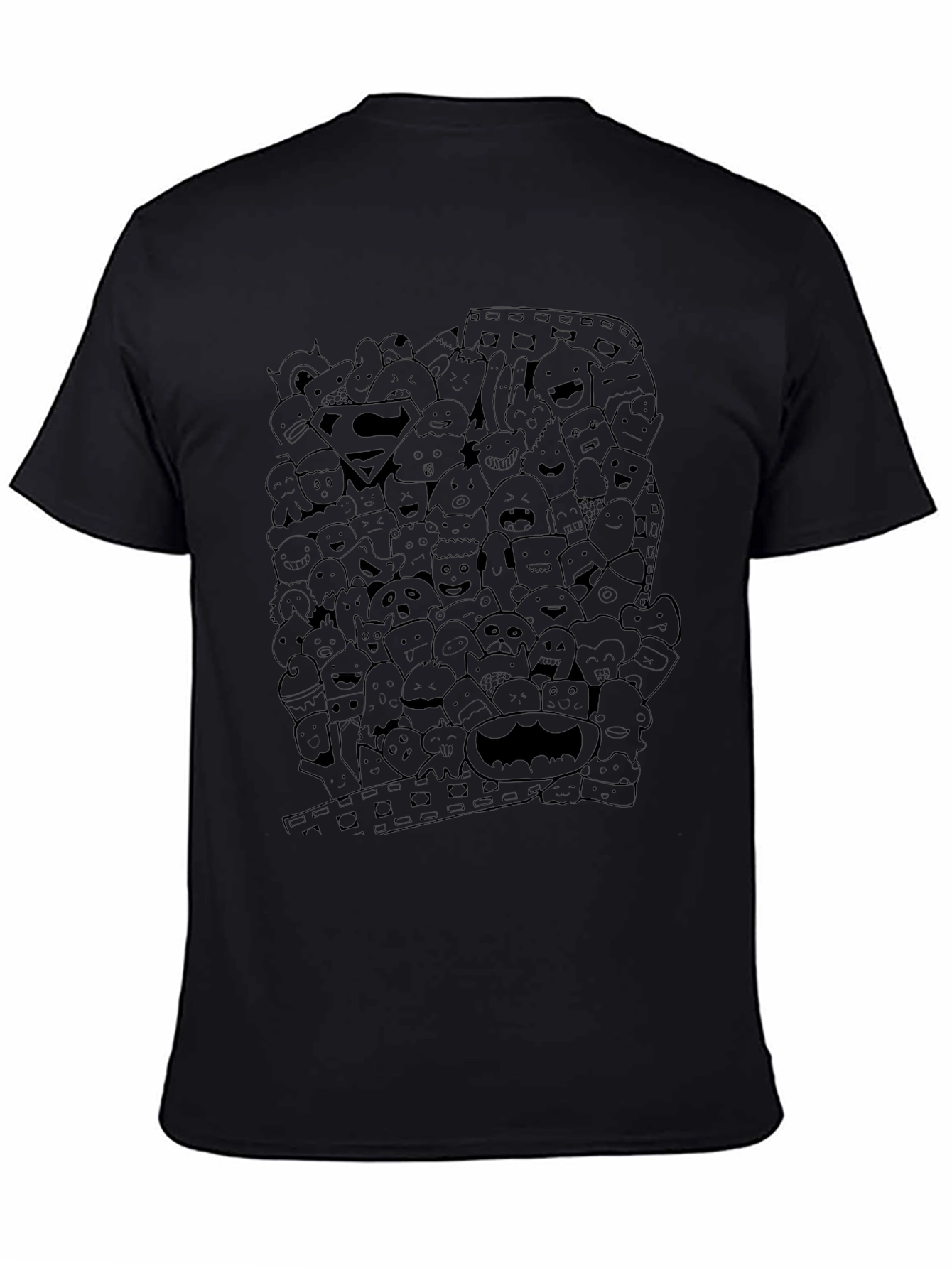 Mens Graphic Doodle Tee - Superhero Edition