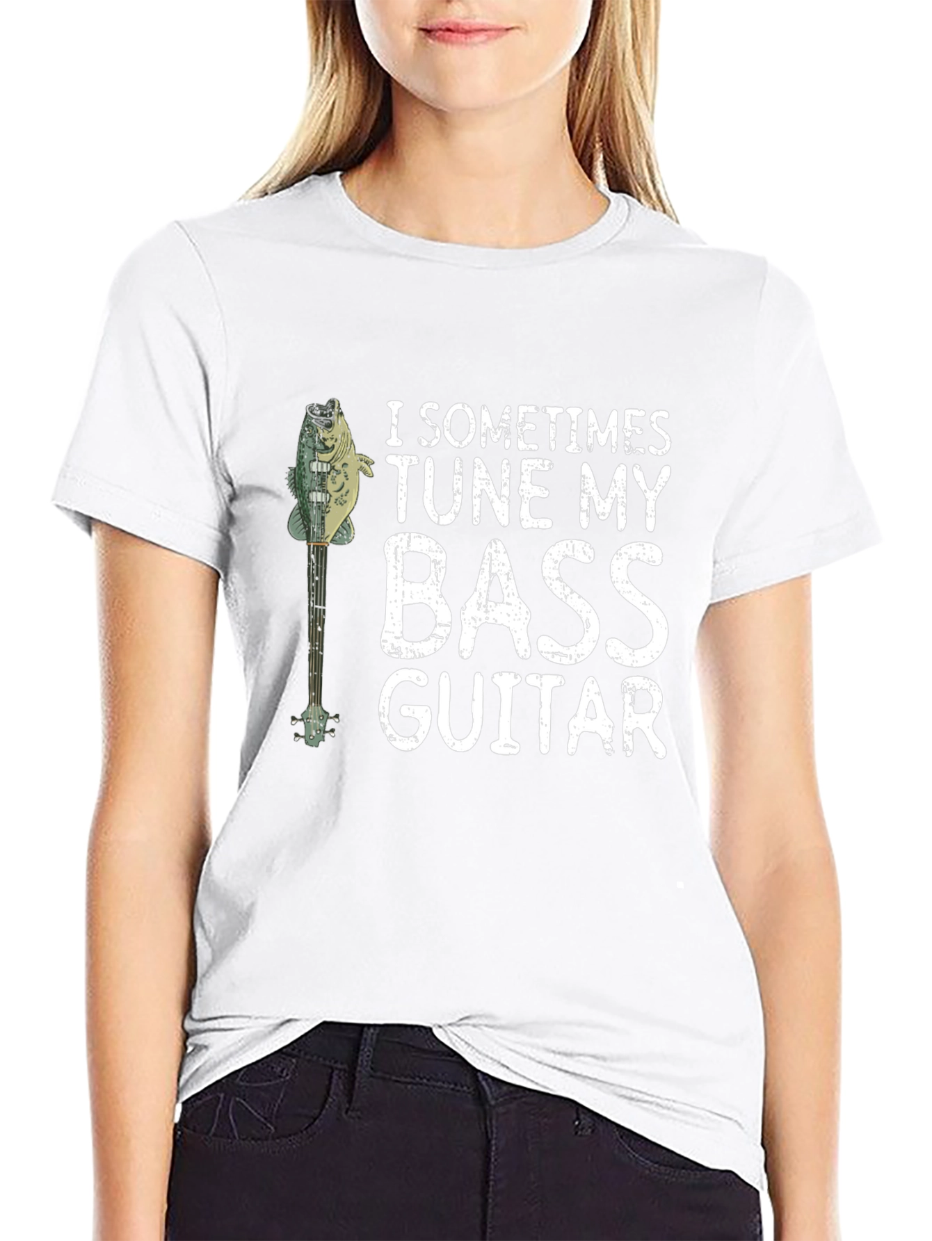 Bass Guitar Humor T-Shirt - I Sometimes Tune...