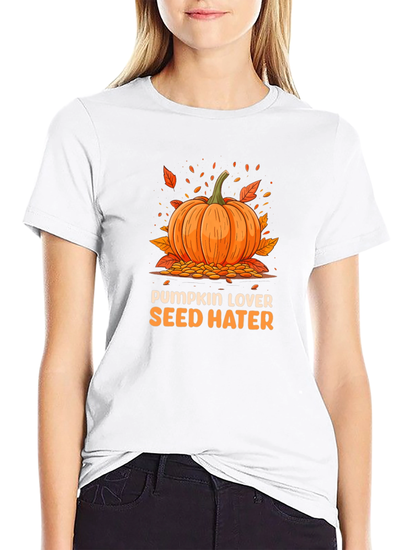 Pumpkin Lover Seed Hater Graphic Tee