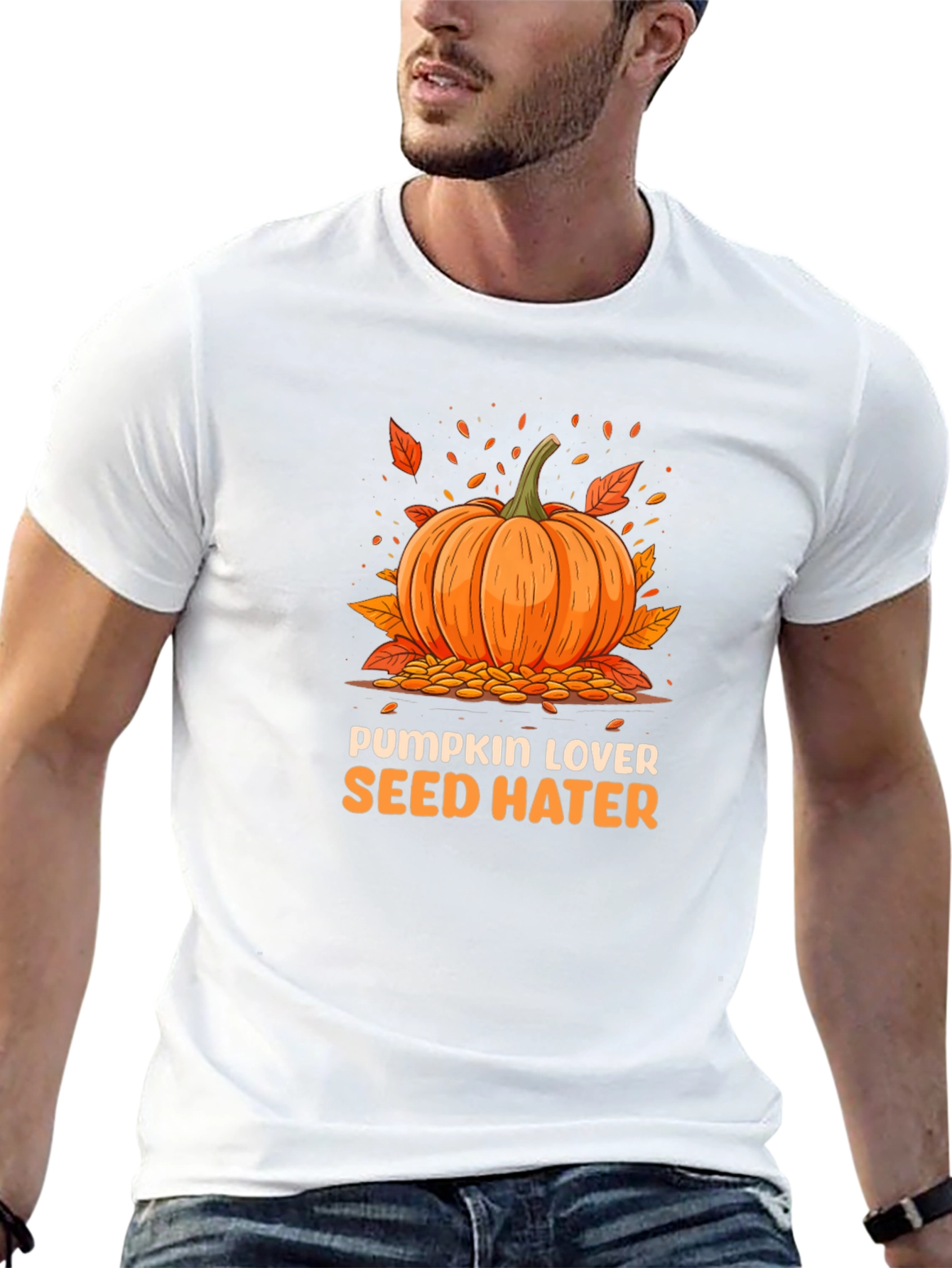 Pumpkin Lover Seed Hater Graphic Tee