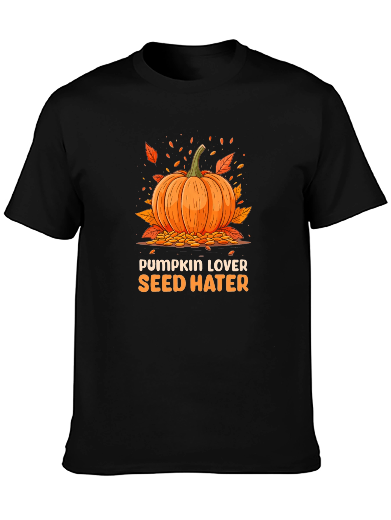 Pumpkin Lover Seed Hater Graphic Tee