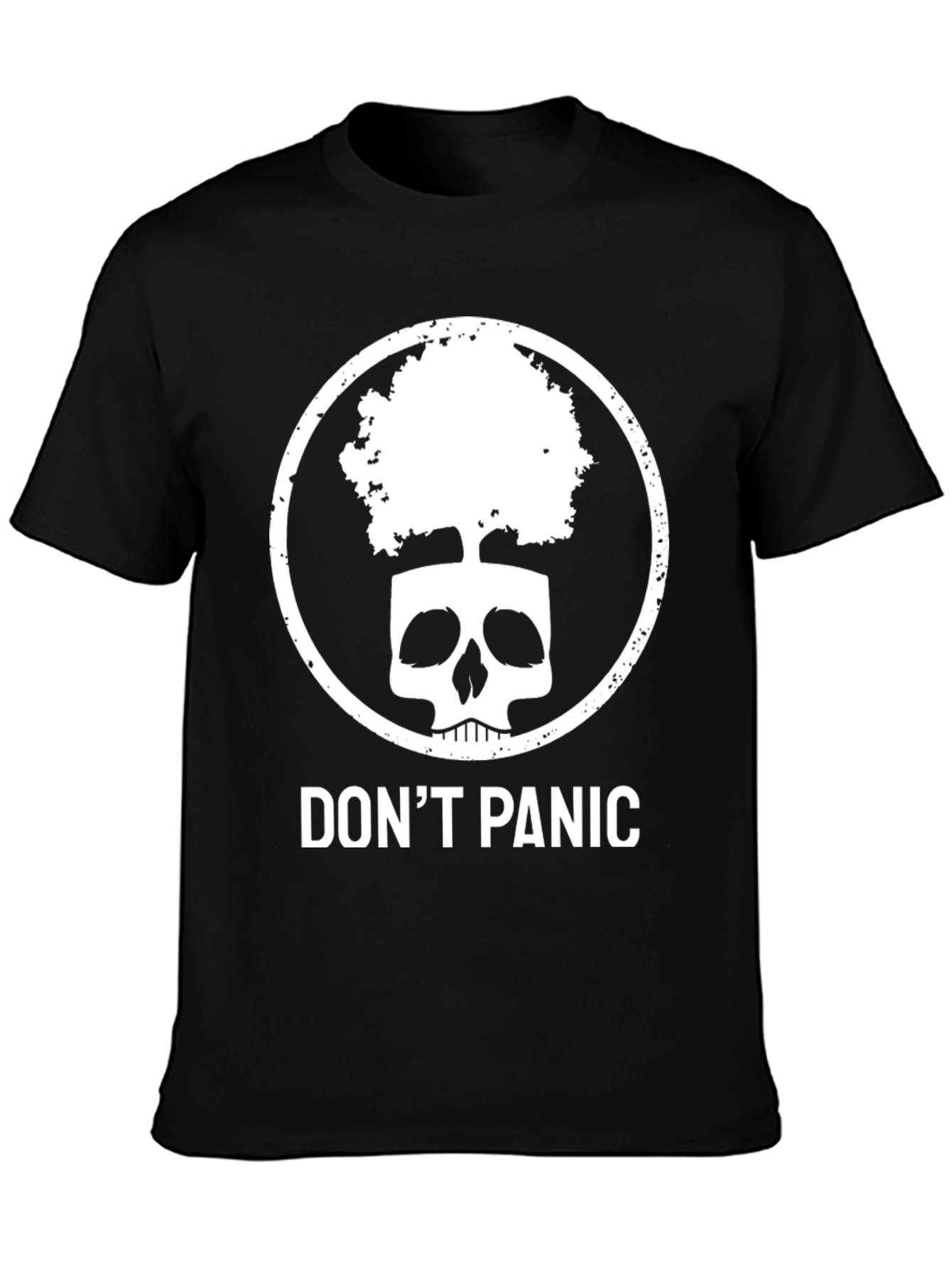 Dont Panic Skull Tree Graphic Tee