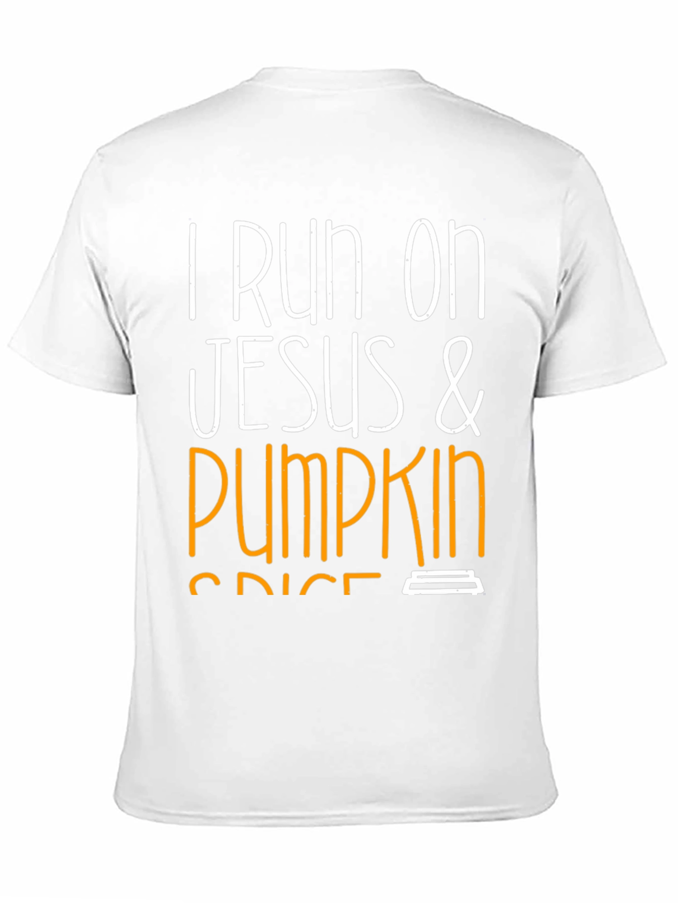 I Run On Jesus & Pumpkin Spice Black T-Shirt