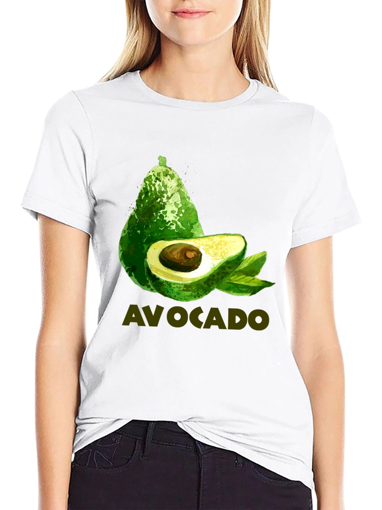 Avocado T-Shirt - Trendy Green Fruit Design
