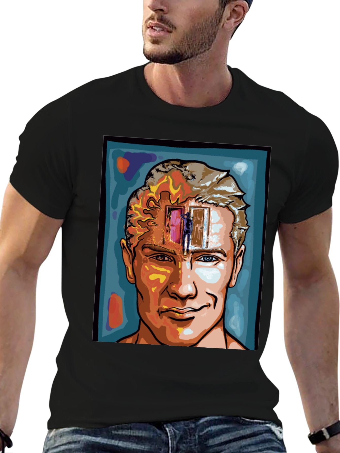 Mind Doorway Graphic T-Shirt - Black