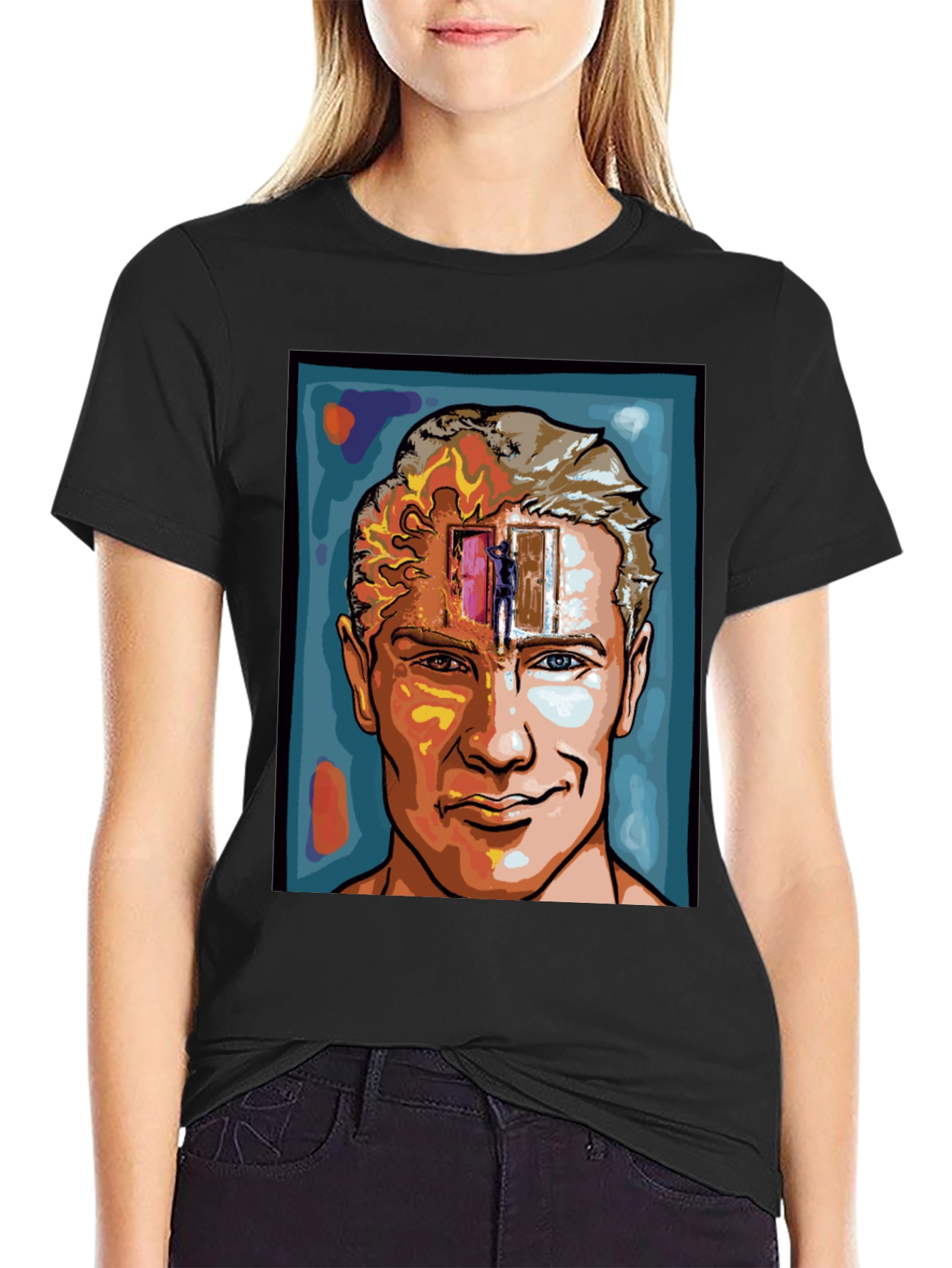 Mind Doorway Graphic T-Shirt - Black