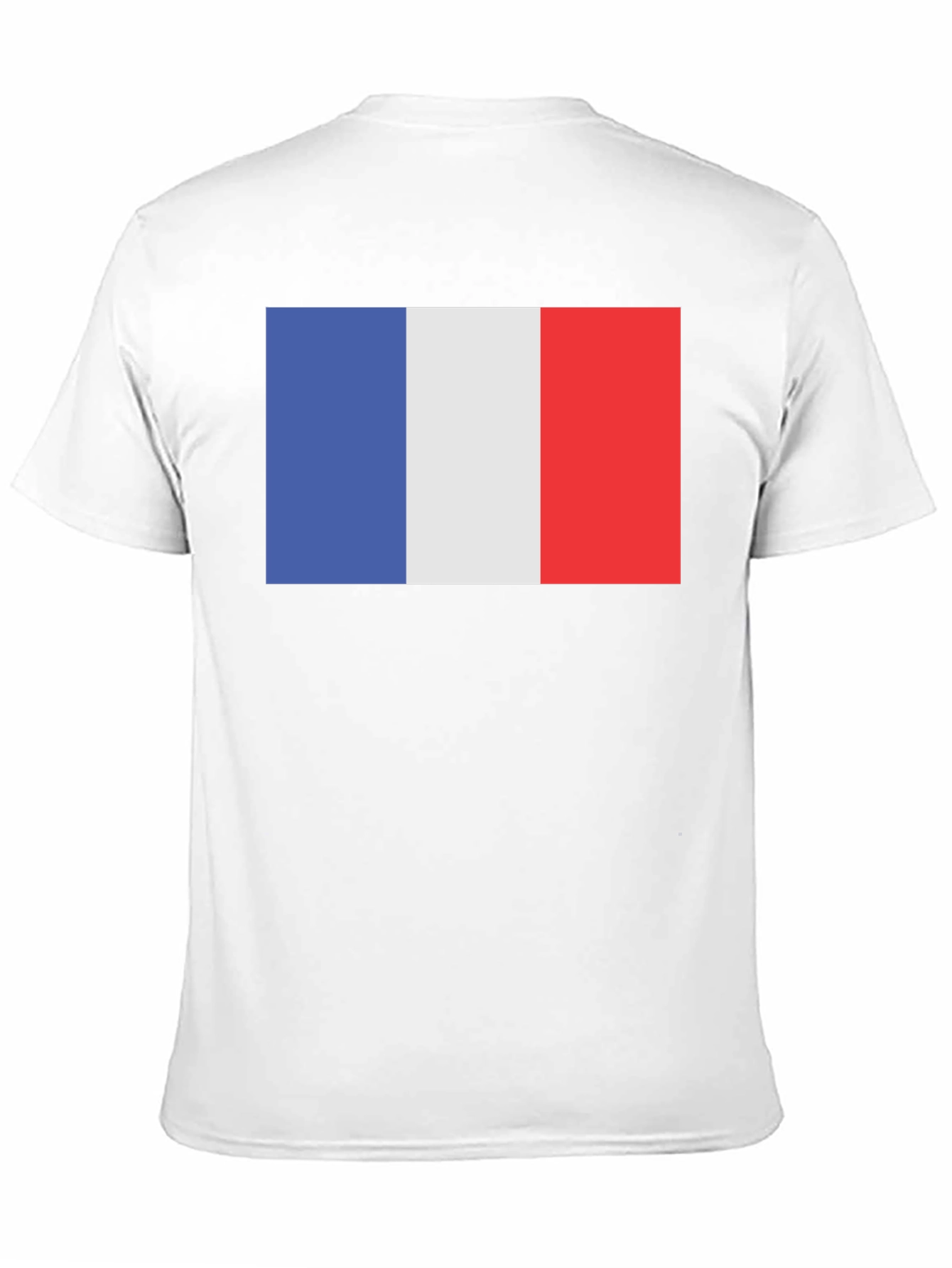 French Flag T-Shirt - Black Short Sleeve