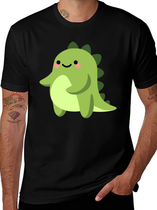 Cute Cartoon Dinosaur Graphic T-Shirt