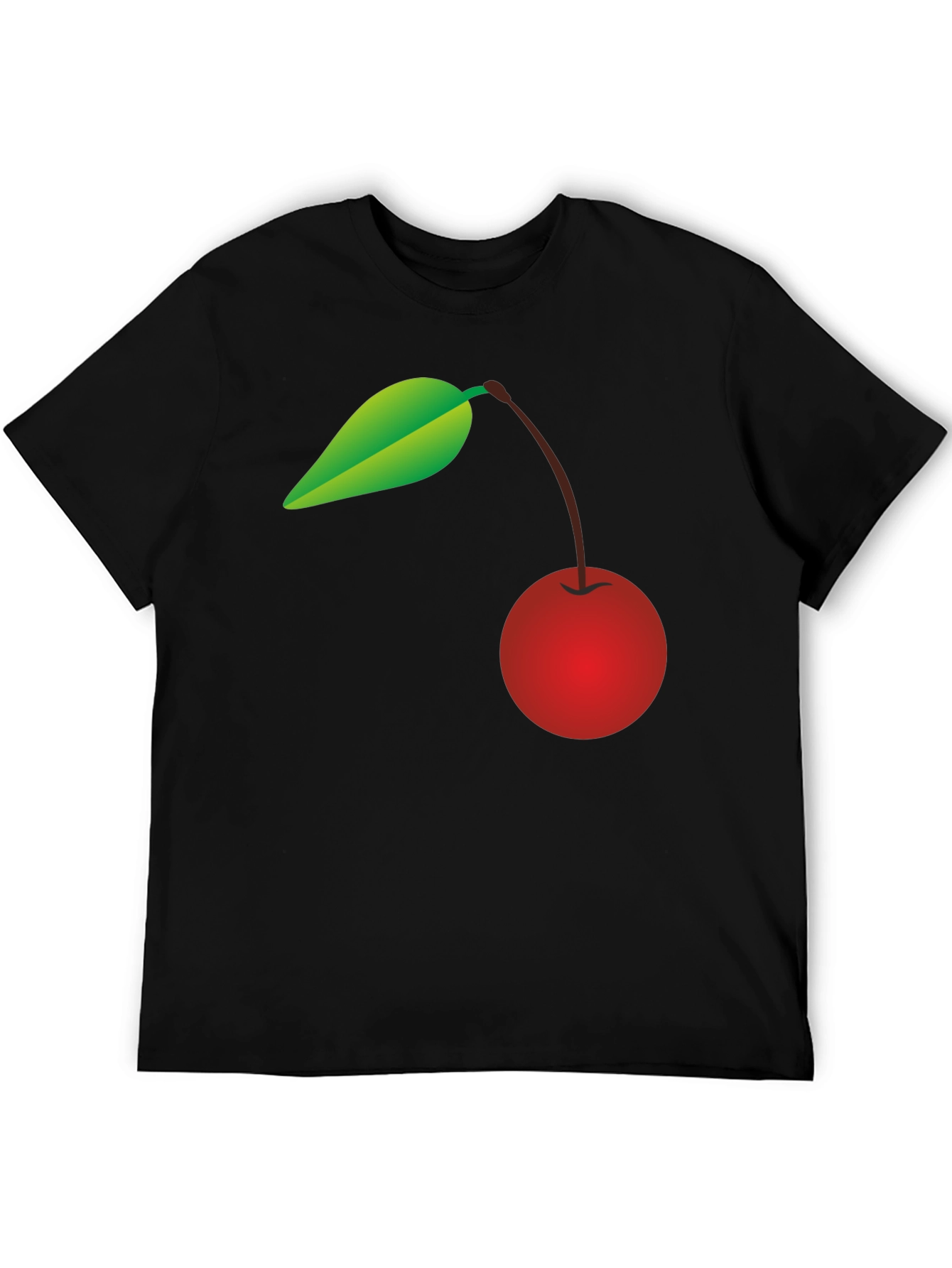 Cherry Graphic Black T-Shirt - Trendy Casual Wear