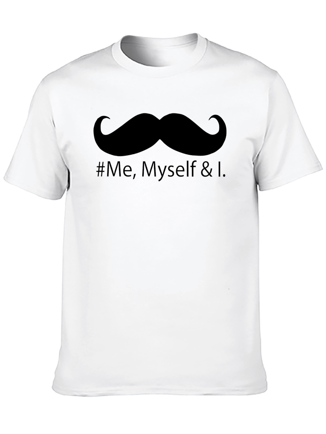 Mustache & Self Love Graphic Tee - Black