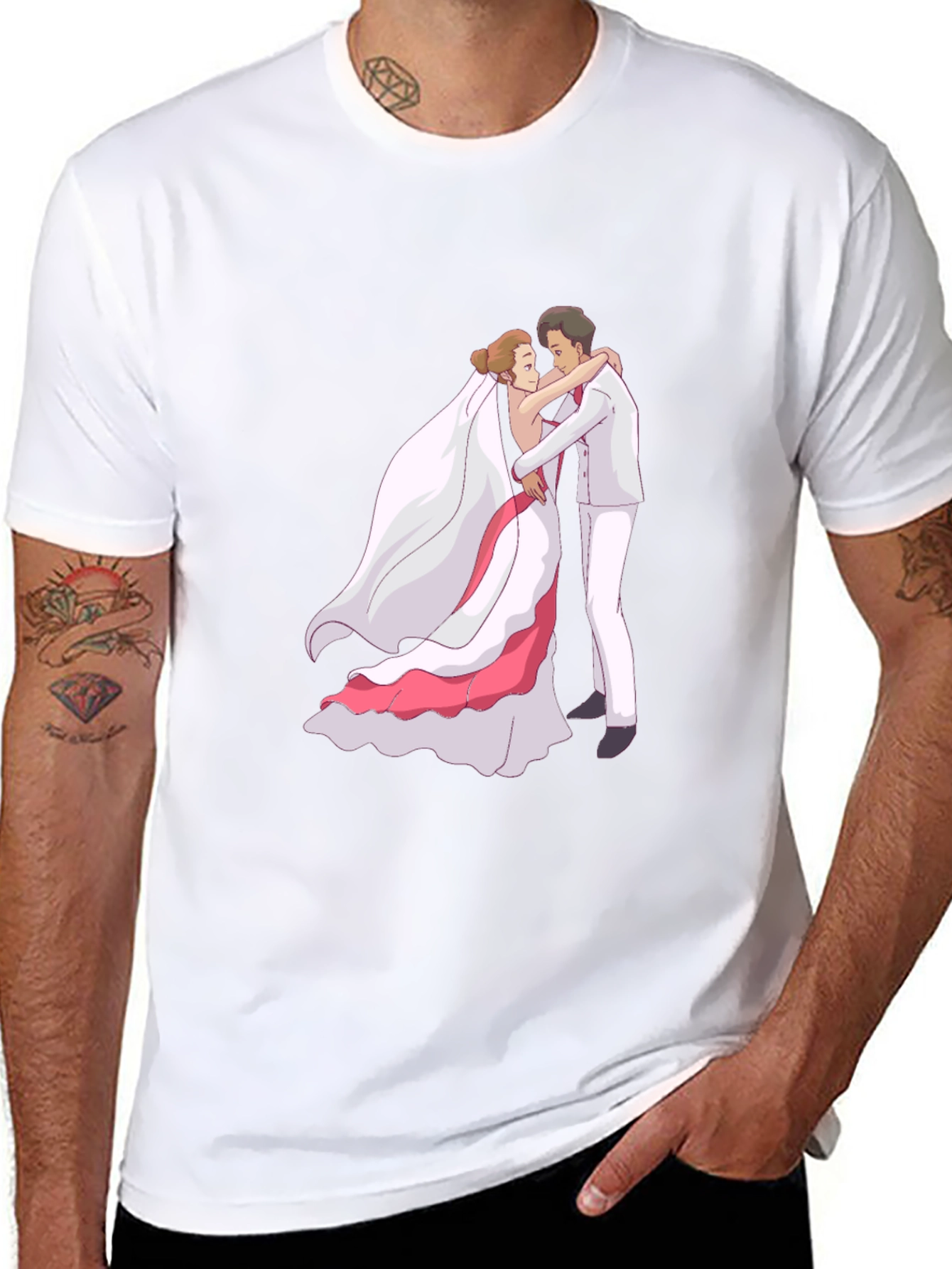 Wedding Couple Graphic T-Shirt