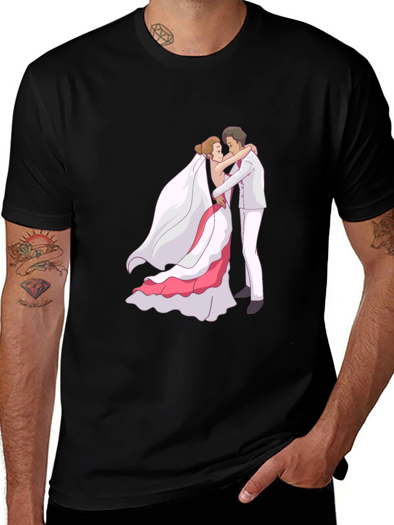 Wedding Couple Graphic T-Shirt