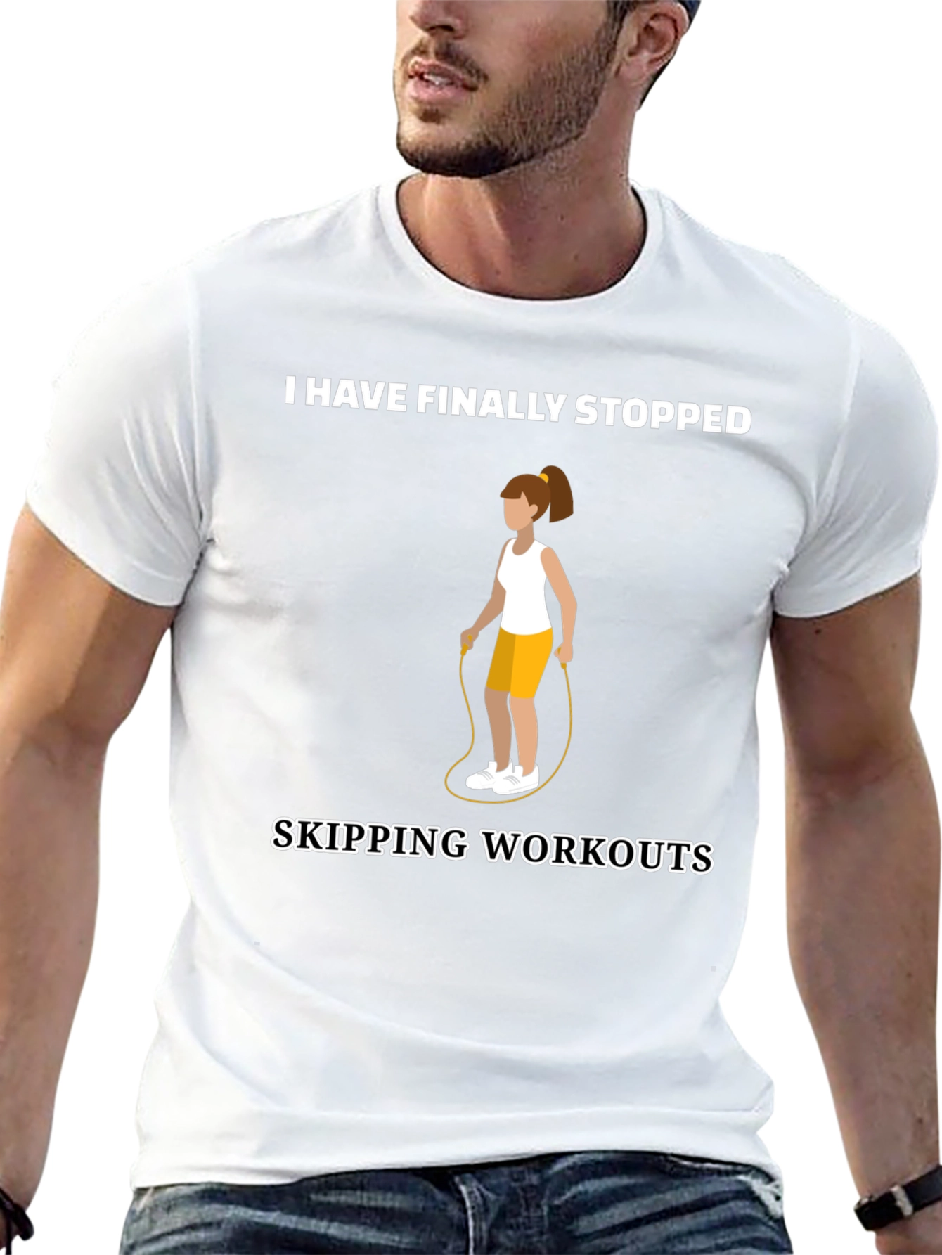 Funny Workout T-Shirt - Skipping Workouts
