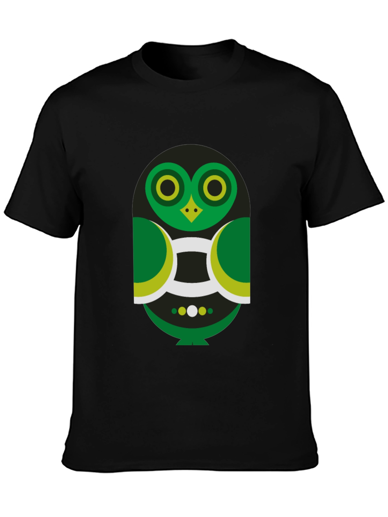 Geometric Owl Graphic Tee - Modern Style