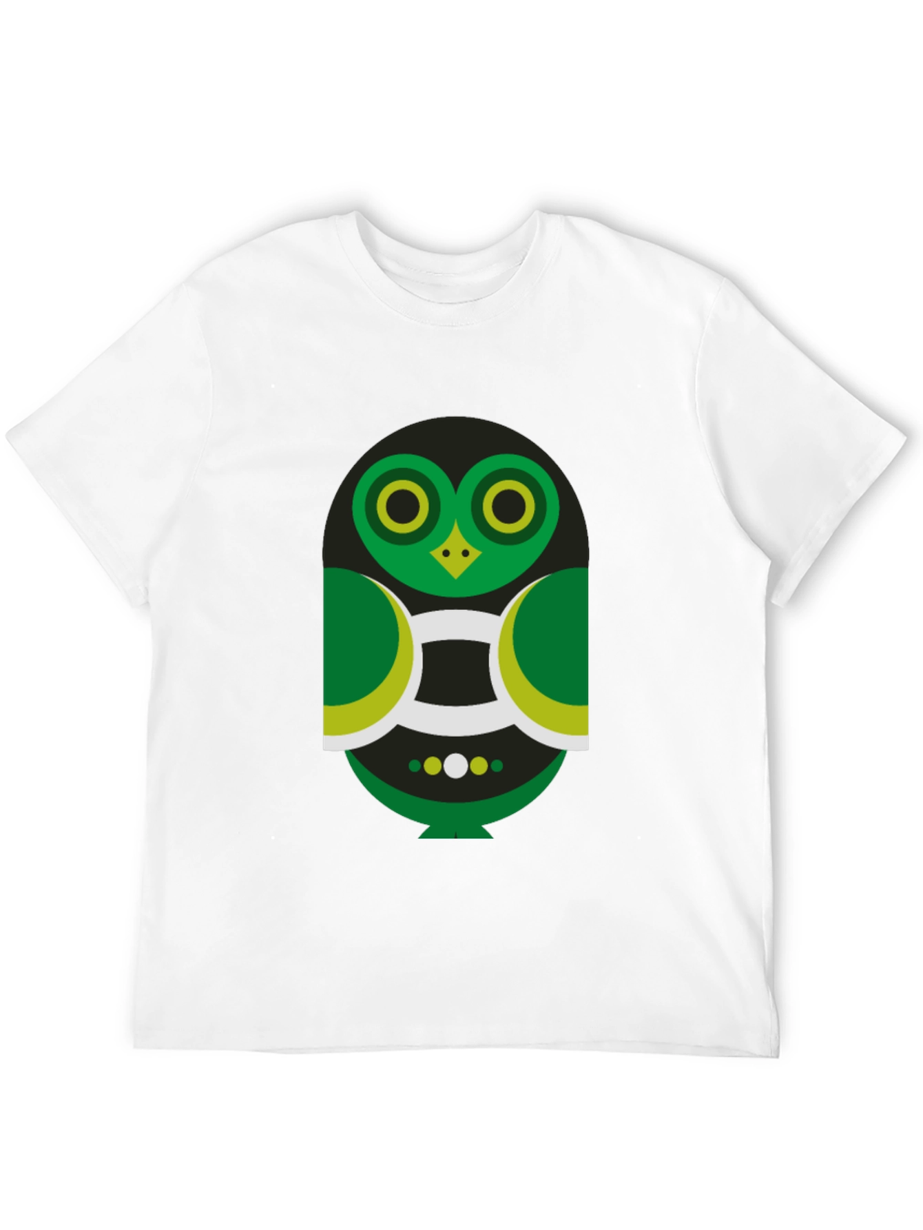 Geometric Owl Graphic Tee - Modern Style