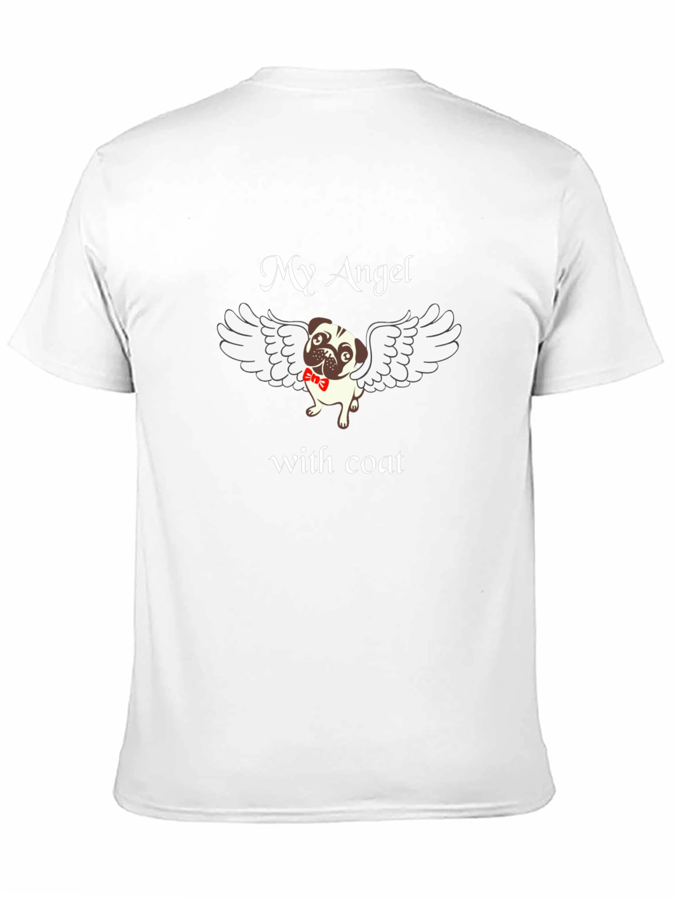 My Angel Pug T-Shirt Dog with Wings