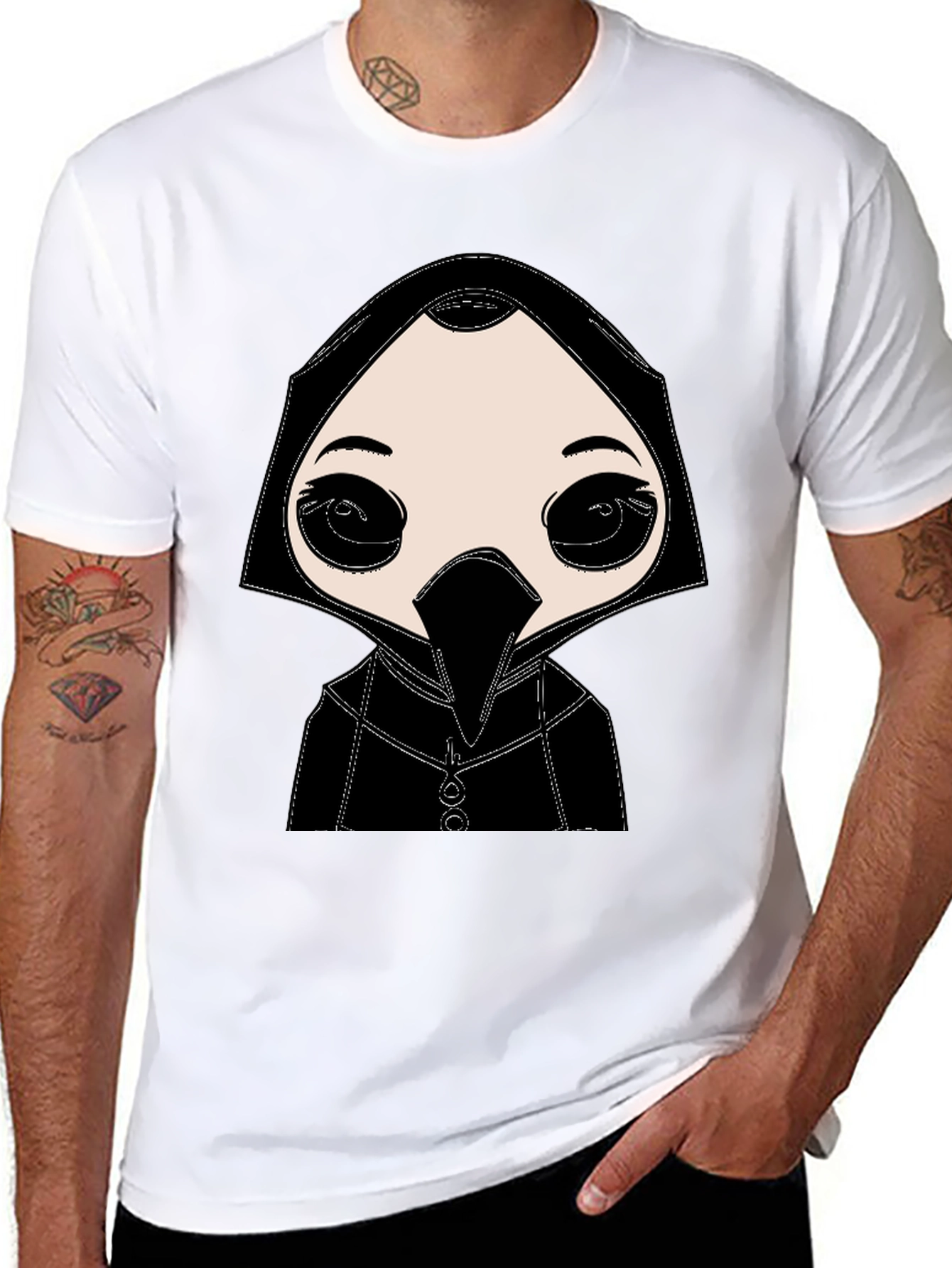Plague Doctor Graphic Tee - Unique Design