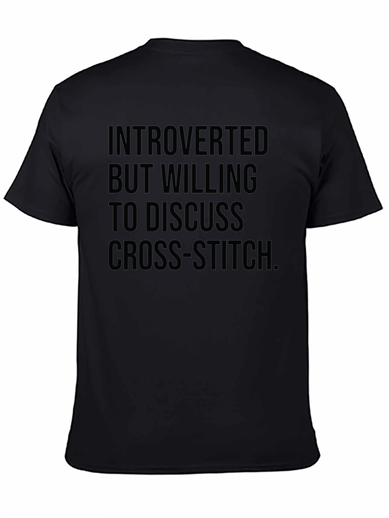 Introverted Cross-Stitch T-Shirt