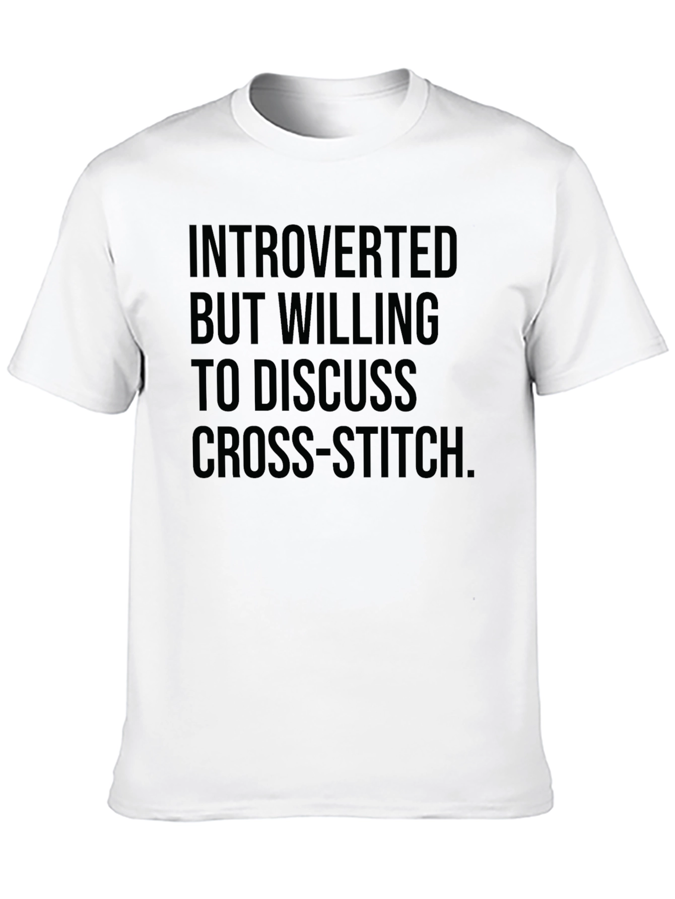 Introverted Cross-Stitch T-Shirt