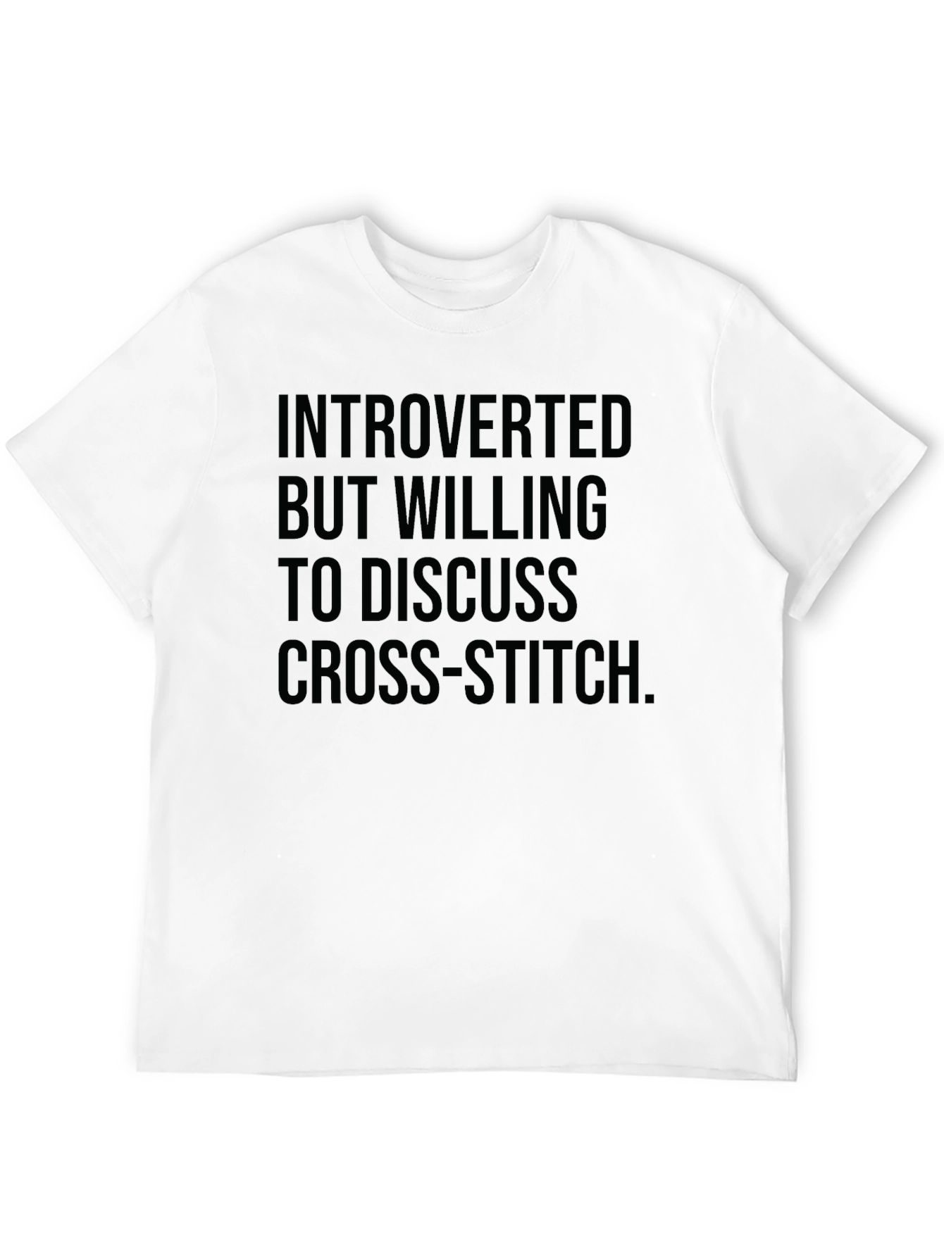 Introverted Cross-Stitch T-Shirt