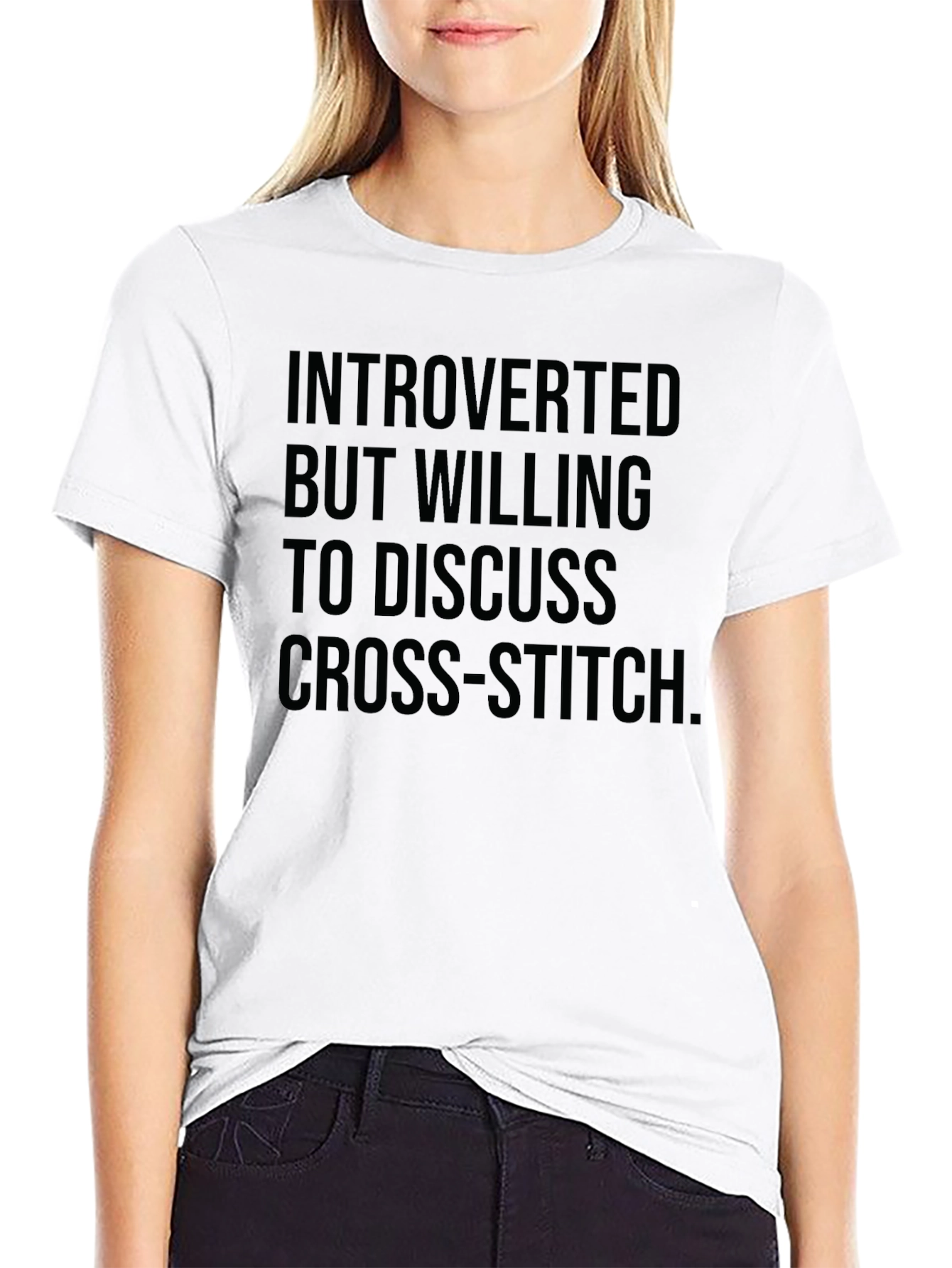Introverted Cross-Stitch T-Shirt