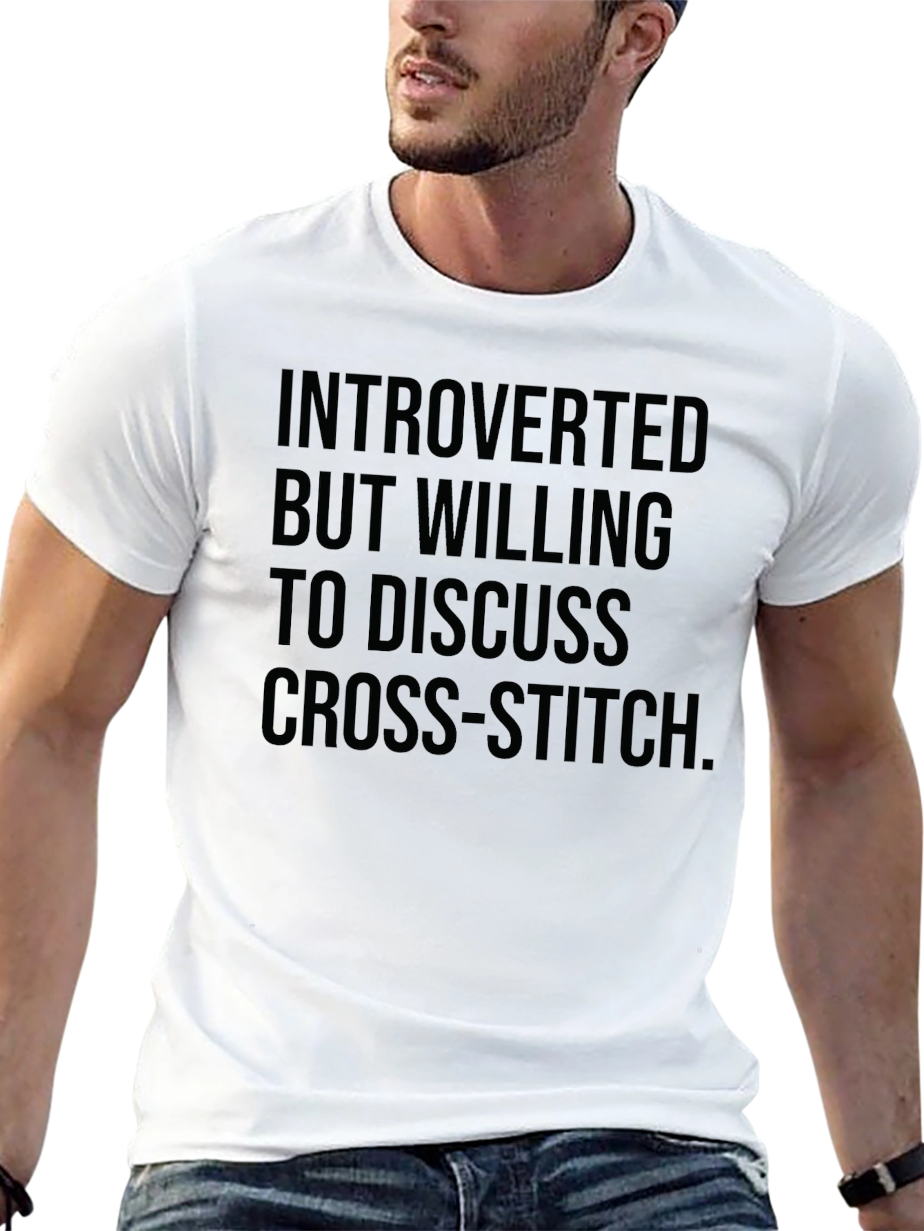 Introverted Cross-Stitch T-Shirt