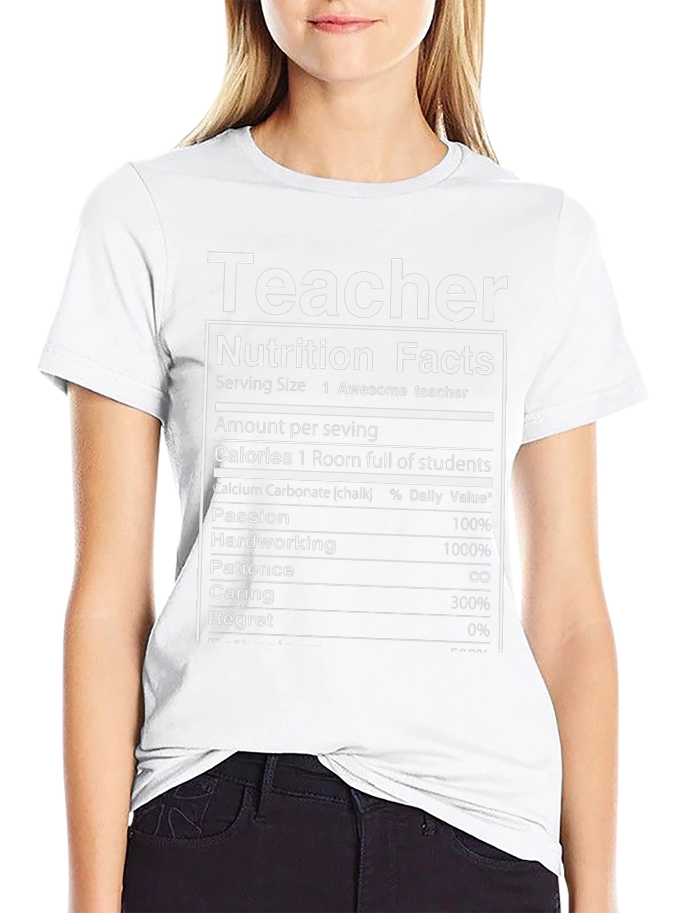 Teacher Nutrition Facts T-Shirt