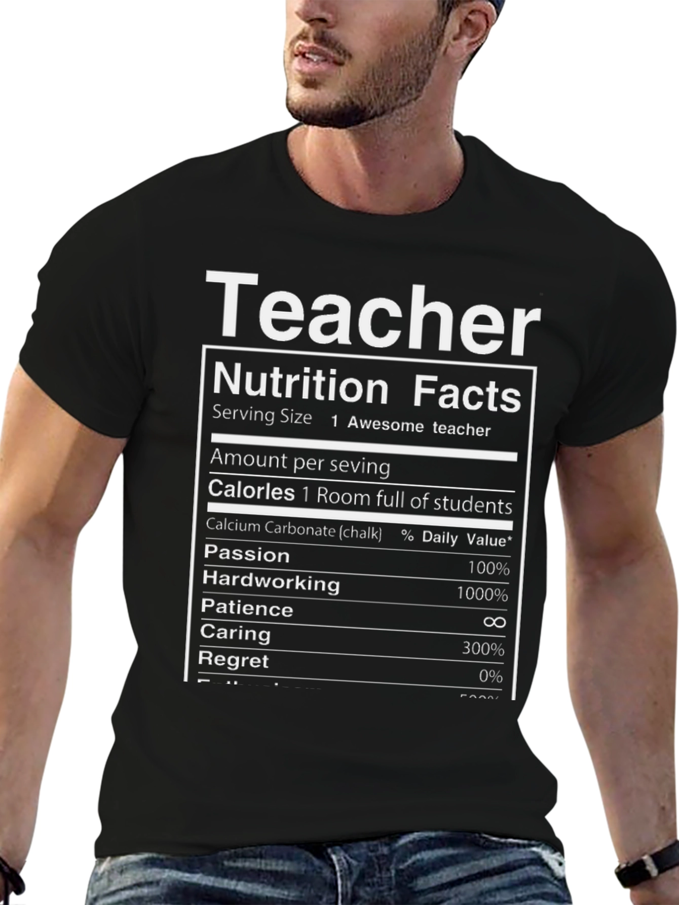Teacher Nutrition Facts T-Shirt