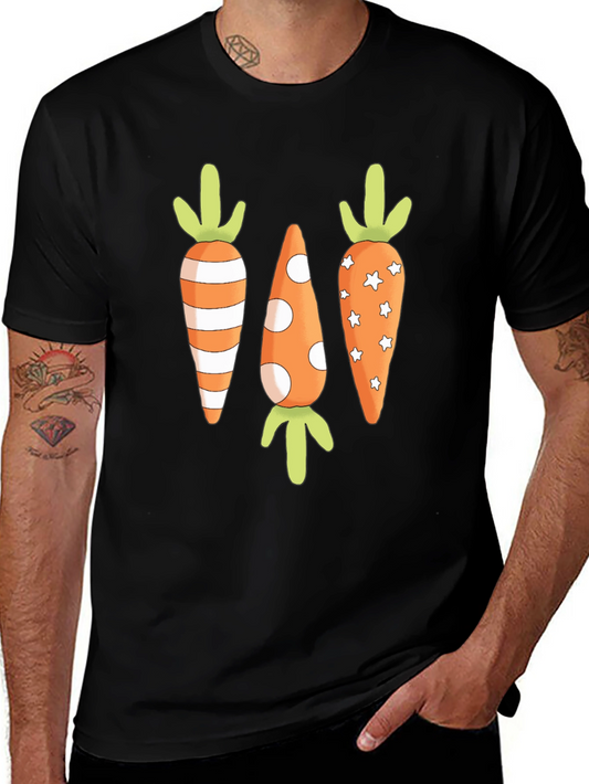 Carrot Print Tee - Easter Holiday T-Shirt