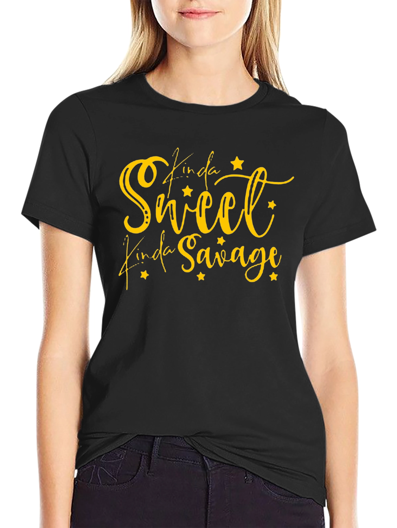 Kinda Sweet Kinda Savage Black T-Shirt