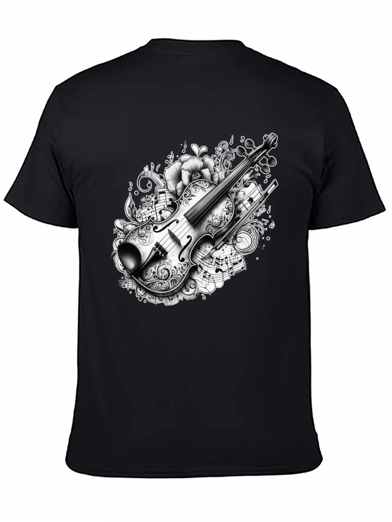 Musical Violin Graphic T-Shirt
