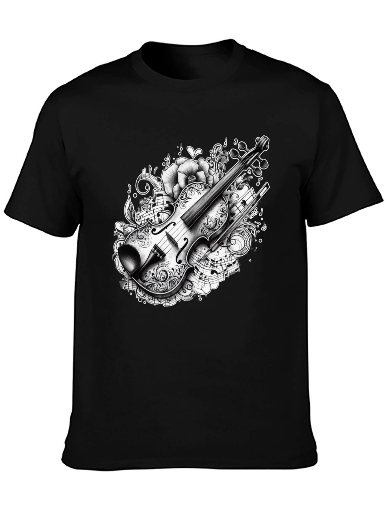 Musical Violin Graphic T-Shirt