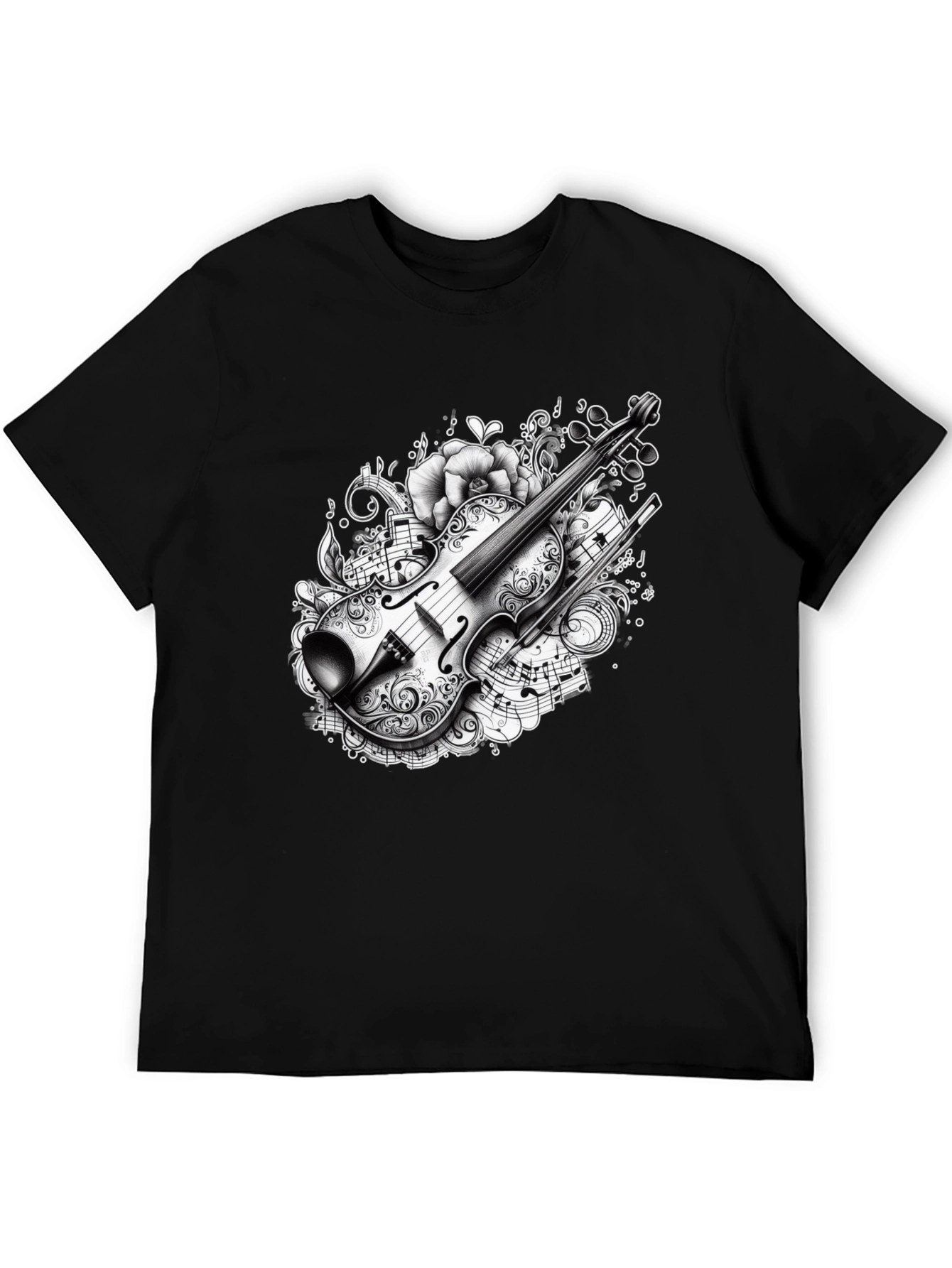 Musical Violin Graphic T-Shirt