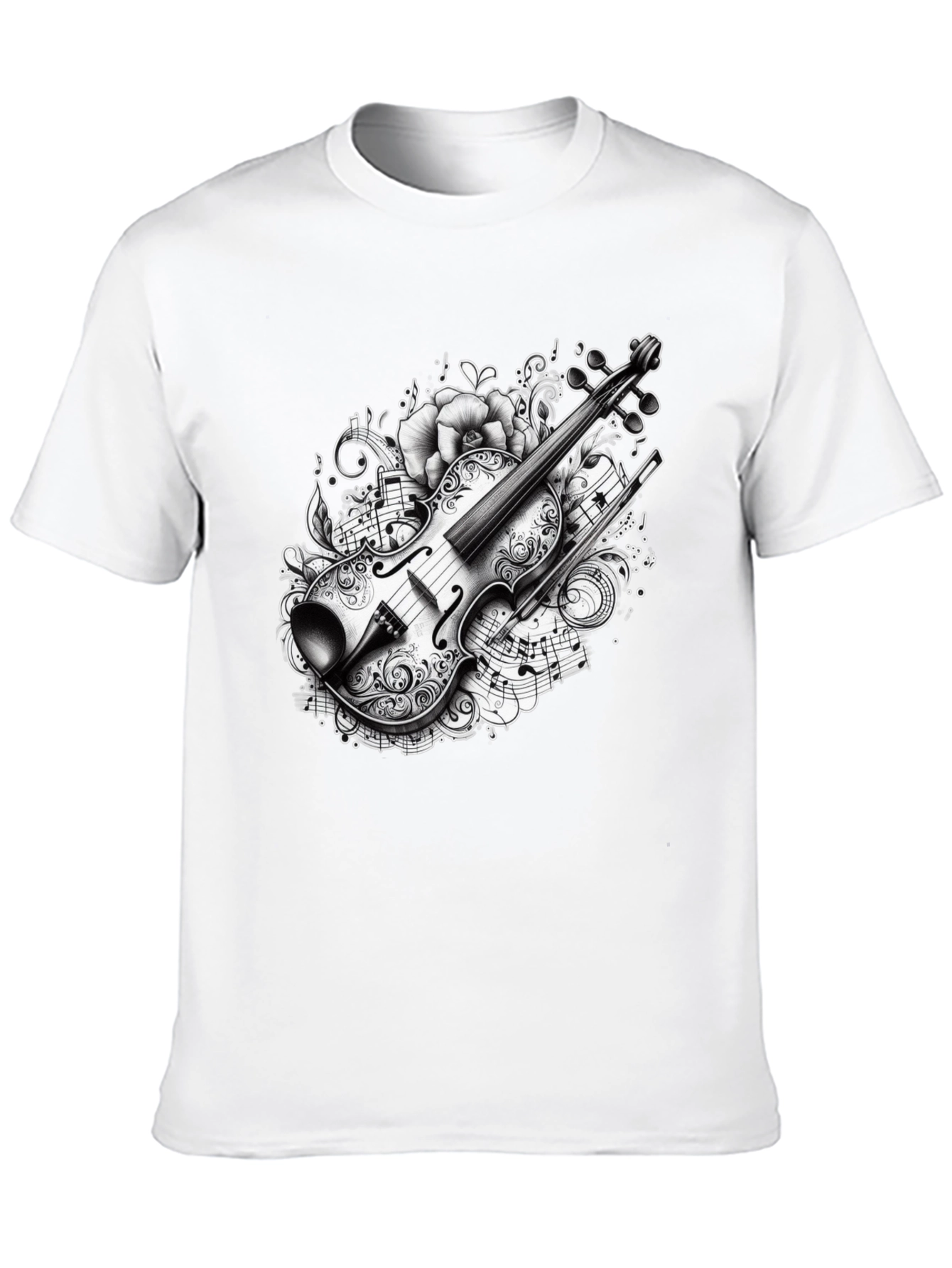 Musical Violin Graphic T-Shirt