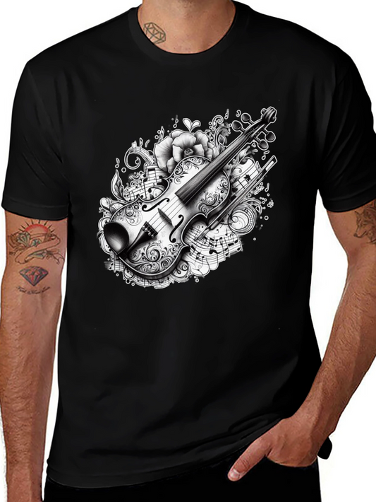 Musical Violin Graphic T-Shirt