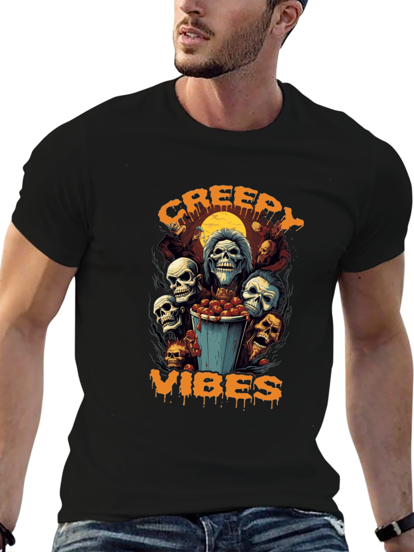 Creepy Vibes Halloween T-Shirt