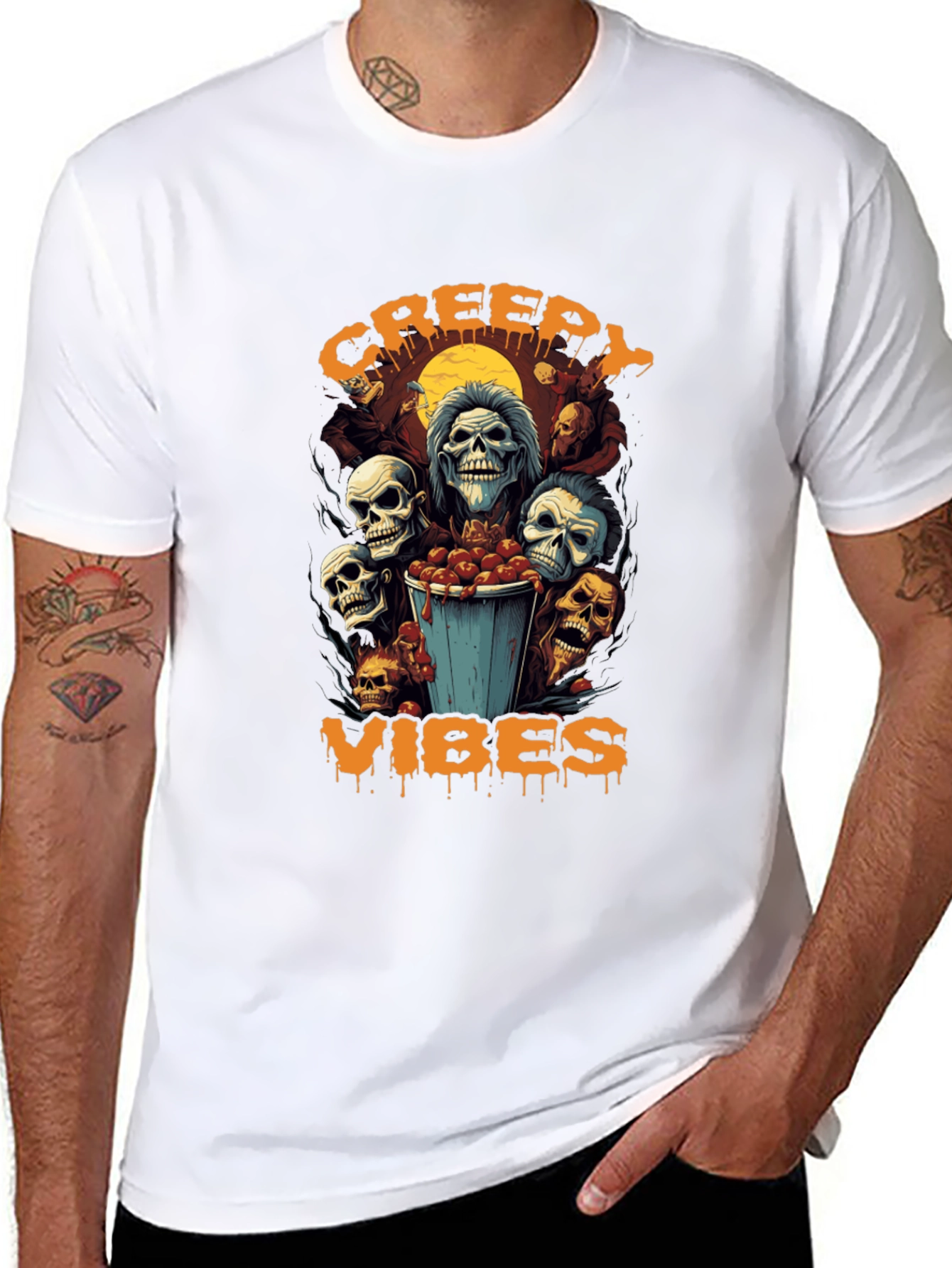 Creepy Vibes Halloween T-Shirt