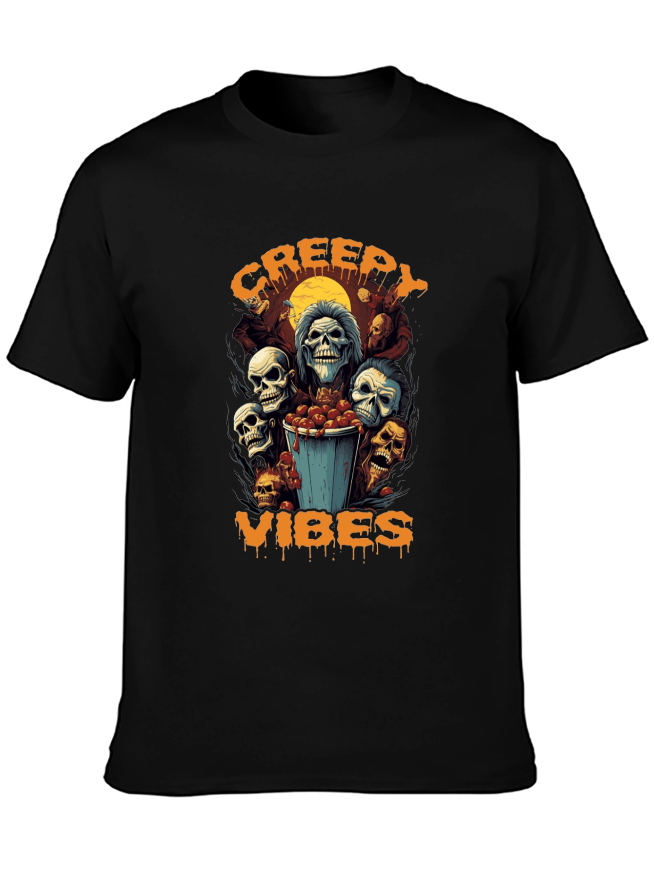 Creepy Vibes Halloween T-Shirt