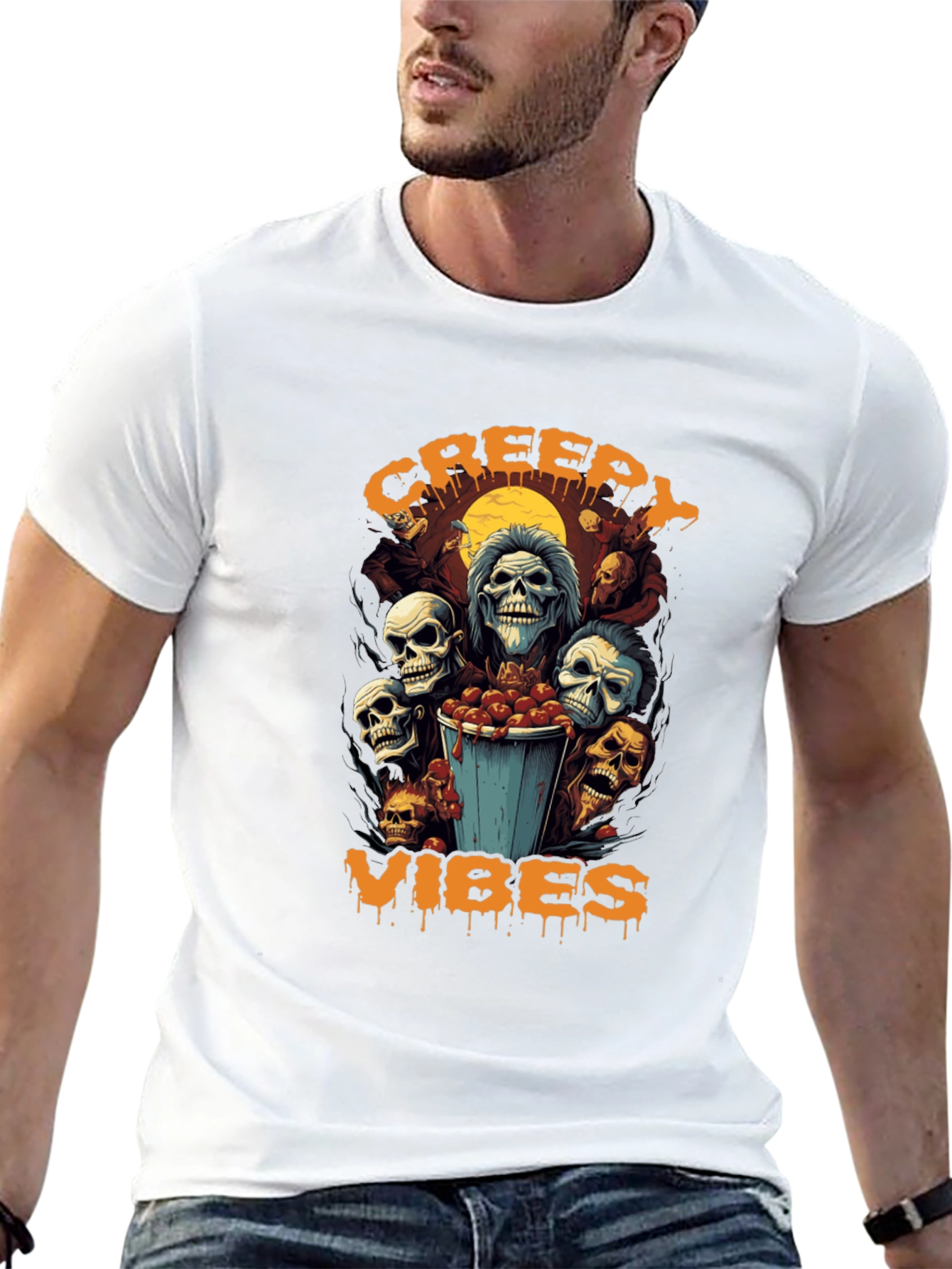 Creepy Vibes Halloween T-Shirt