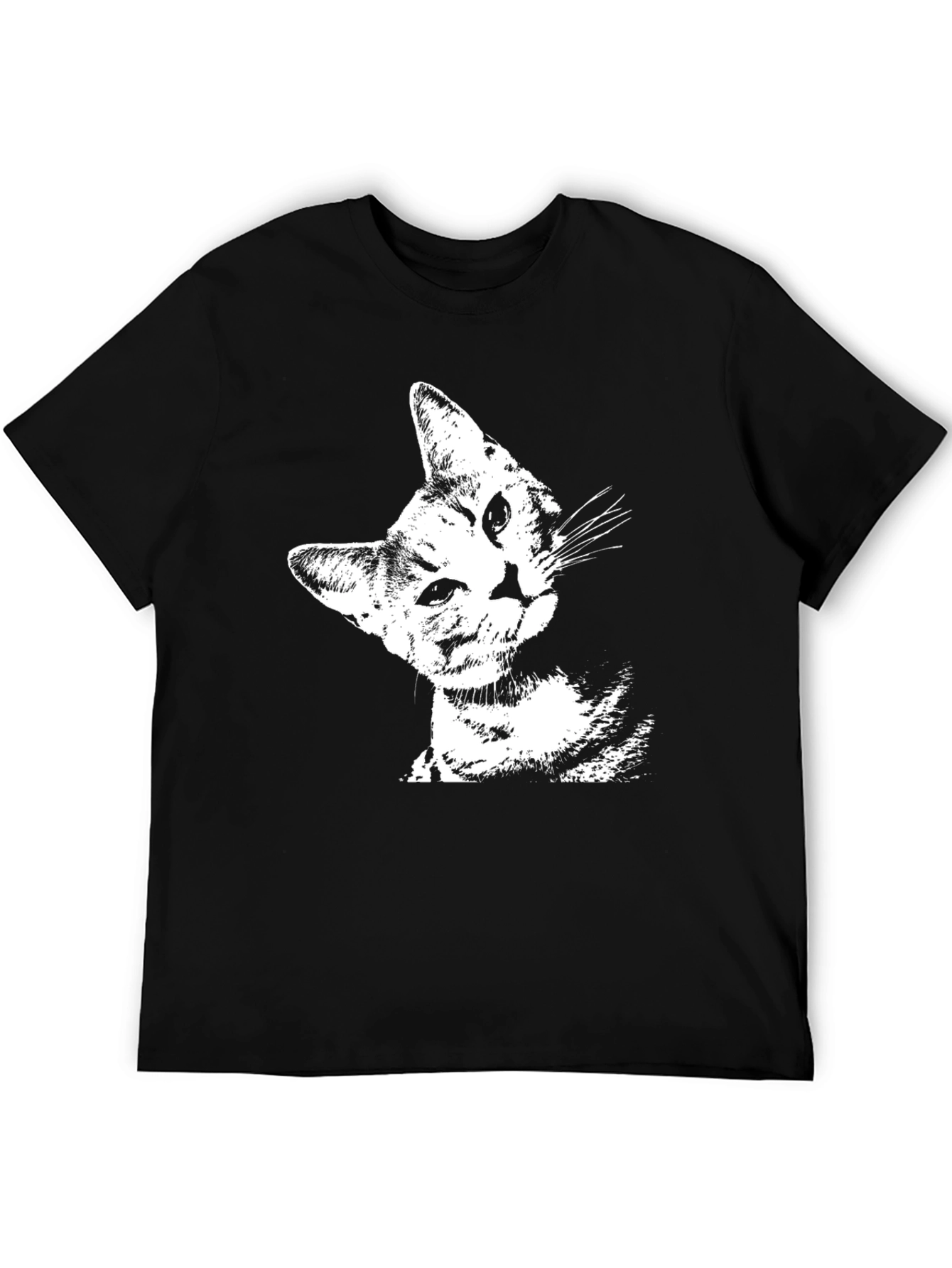Cool Cat Graphic Black T-Shirt