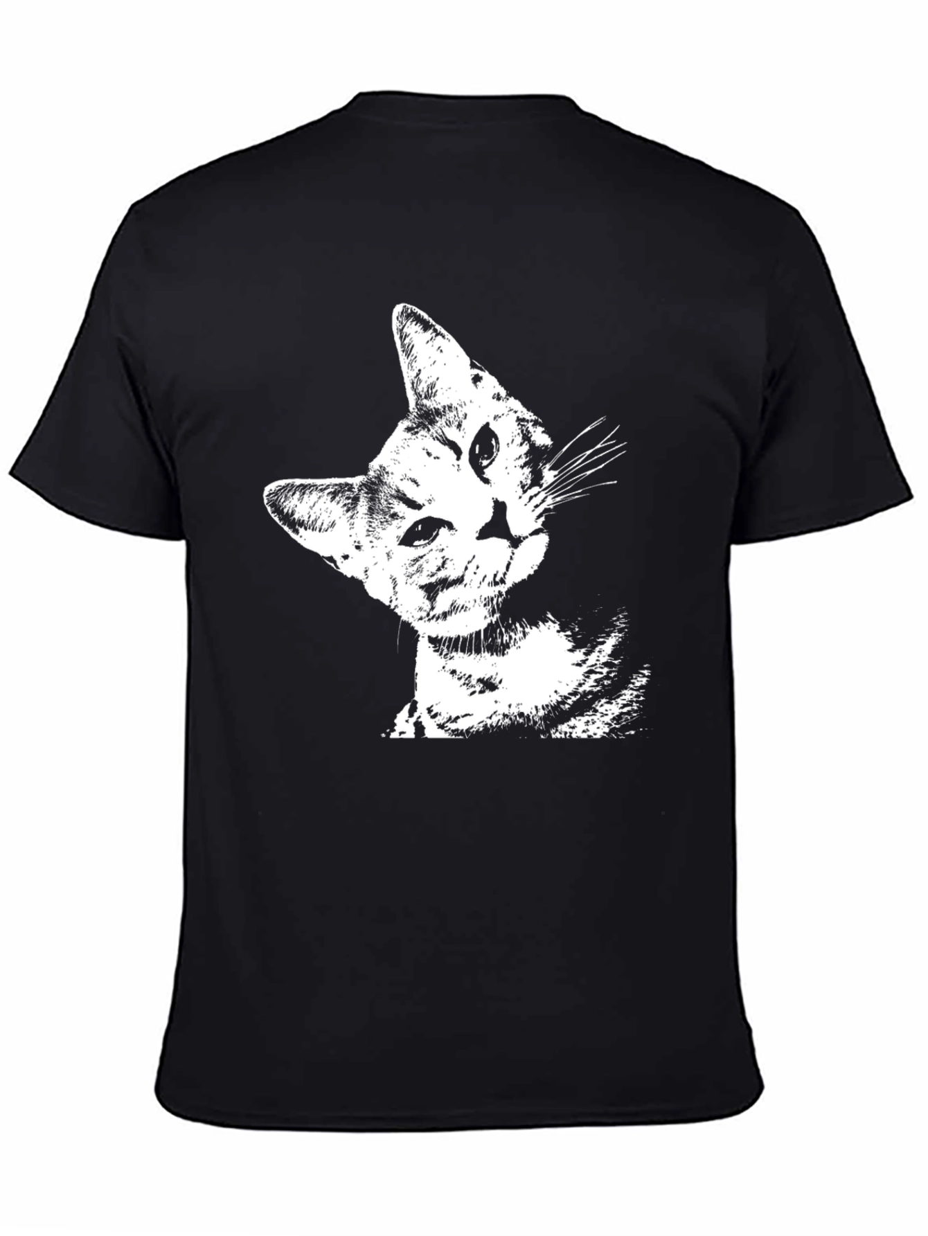 Cool Cat Graphic Black T-Shirt